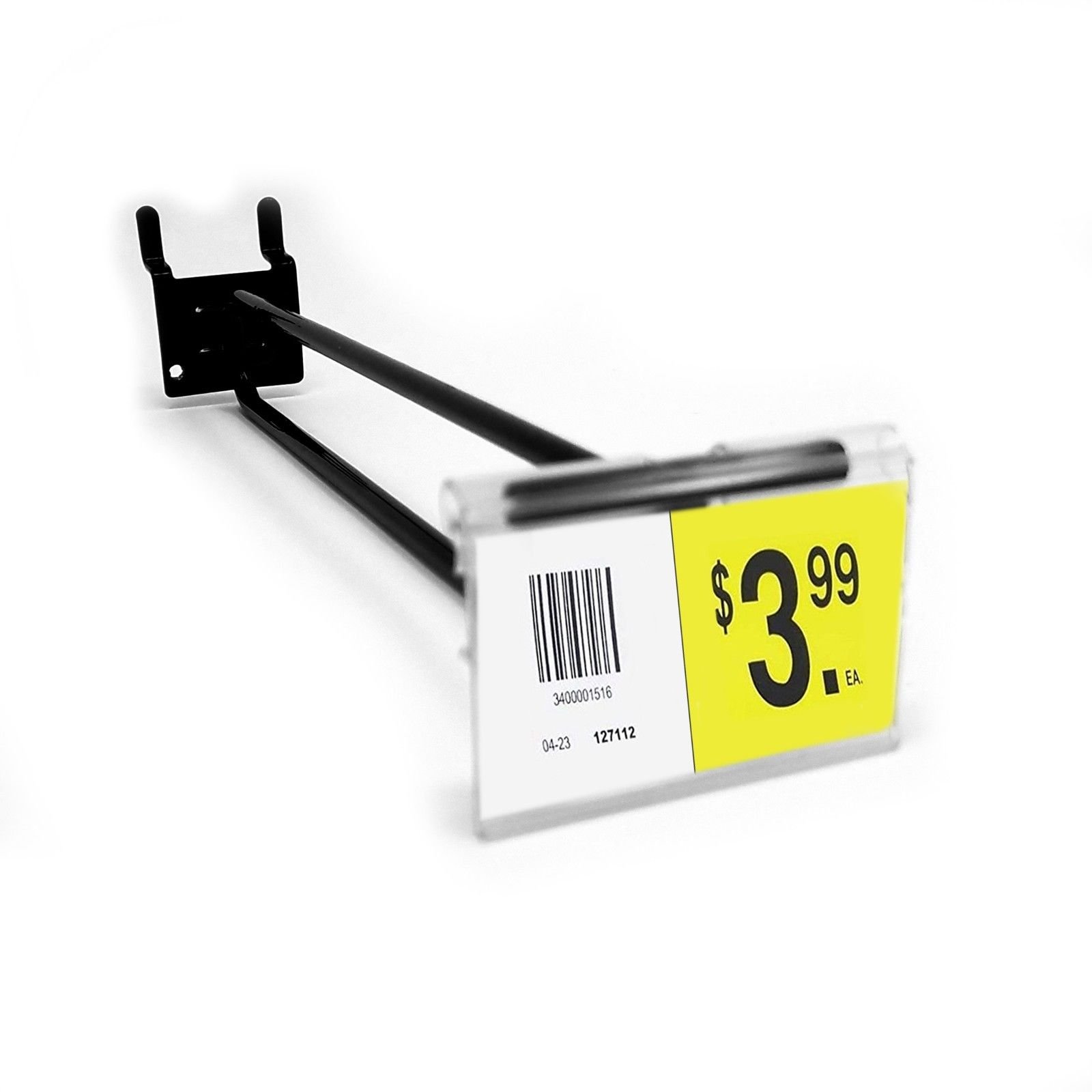 STORE FIXTURES DIRECT 50 Pack Black Pegboard Scanner Hooks with 2