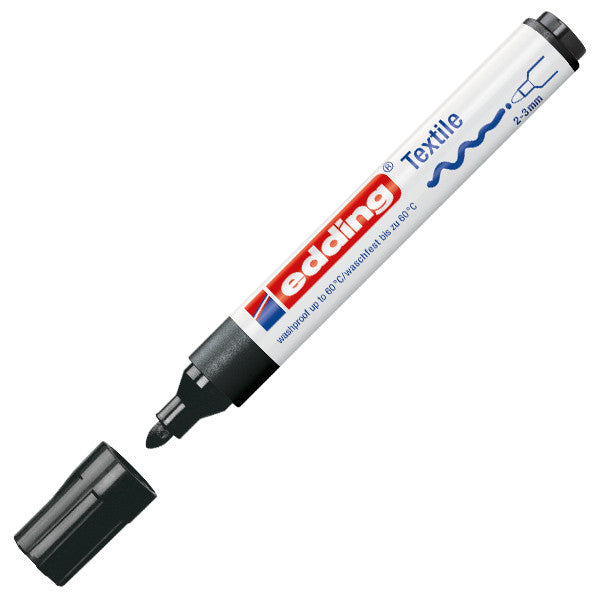 edding 4500 Bullet Tip Textile Marker - Permanent Fabric Marker for Clothes, Shoes & DIY Crafts - Ideal for Customizing T-Shirts, Denim & Canvas Projects