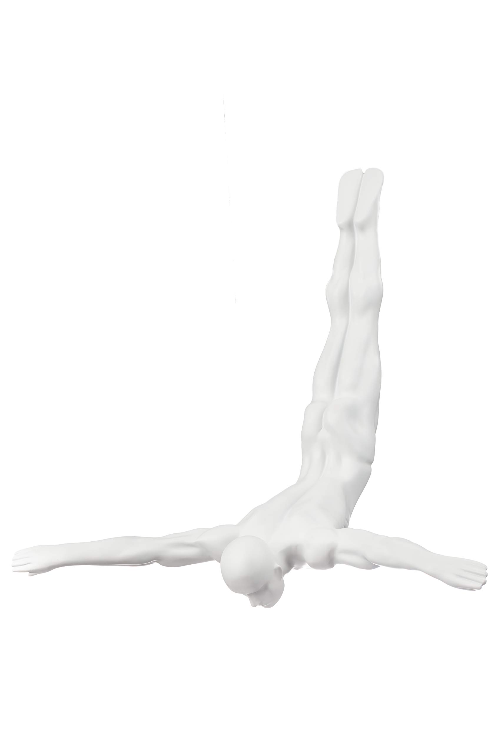 Elegant Diver Statue - Modern Home & Office Decor Resin Wall Art for Living Room, Bedroom, or Workspace | Unique Sculpture Gift for Divers & Ocean Lovers