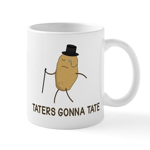 White - Haters Gonna Hate And Taters Gonna Tate Mugs