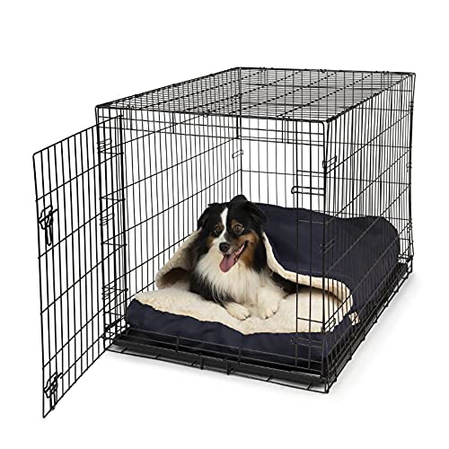 Snoozer Cozy Cave Crate Pet Bed for Dogs - Extra Large Size, Navy Blue, Soft & Warm Indoor Dog Bed - Perfect for Crates, Kennels & Home Use
