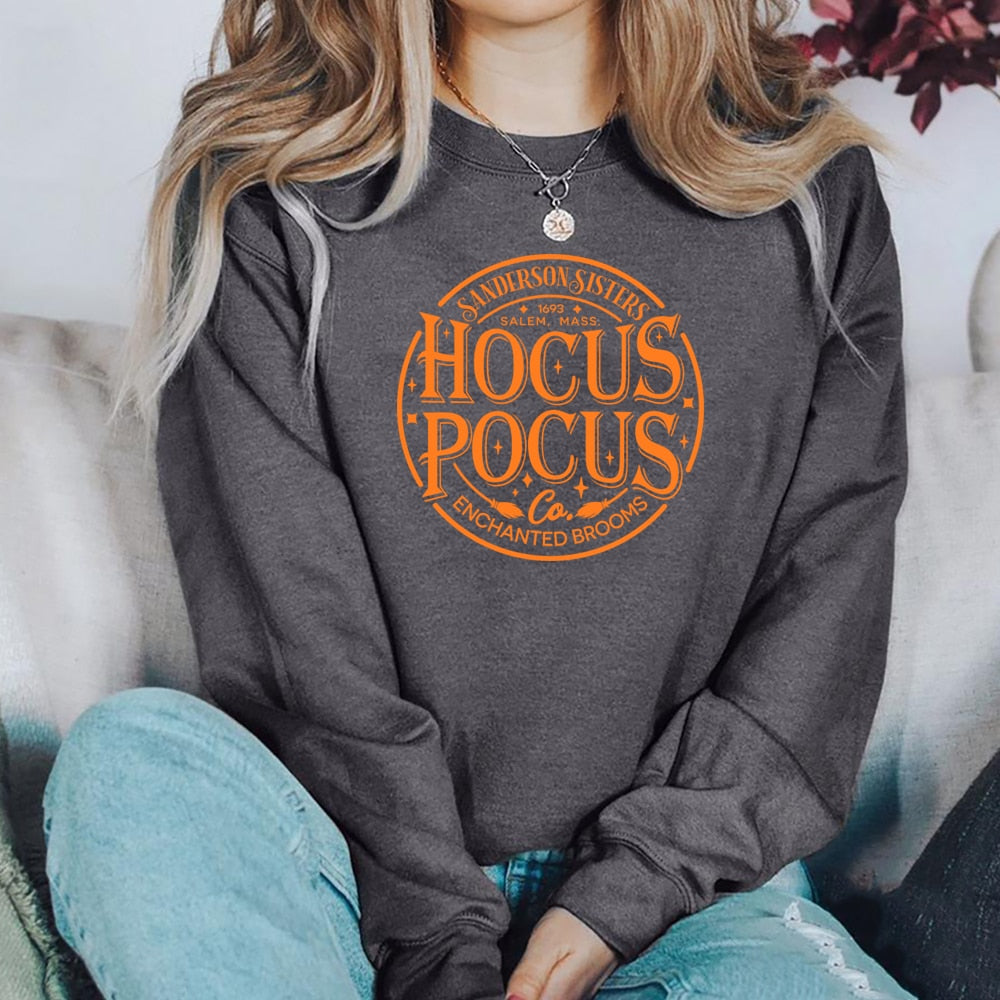 Halloween Sanderson Sisters Sweatshirt | Hocus Pocus Hoodie | Witch Themed Sweater | Women's Halloween Crewneck | Perfect for Costume Parties & Spooky Season Outfits