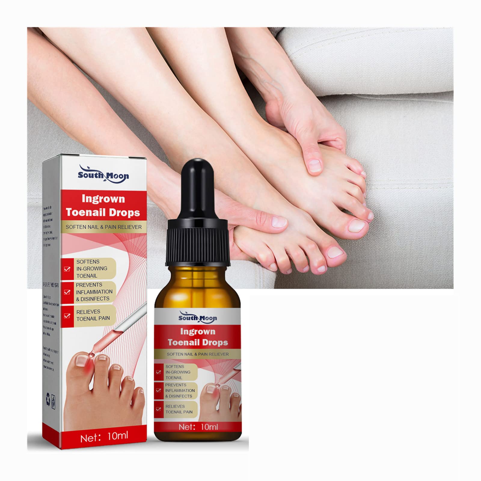 10ml Fungal Nail Treatment Oil - Repair Ingrown Toenails, Moisturize Dry Cuticles & Cracked Nails | Professional Nail Care Solution for Damaged Toenails | Perfect for Pedicures, At-Home Nail Care & Fungus Prevention