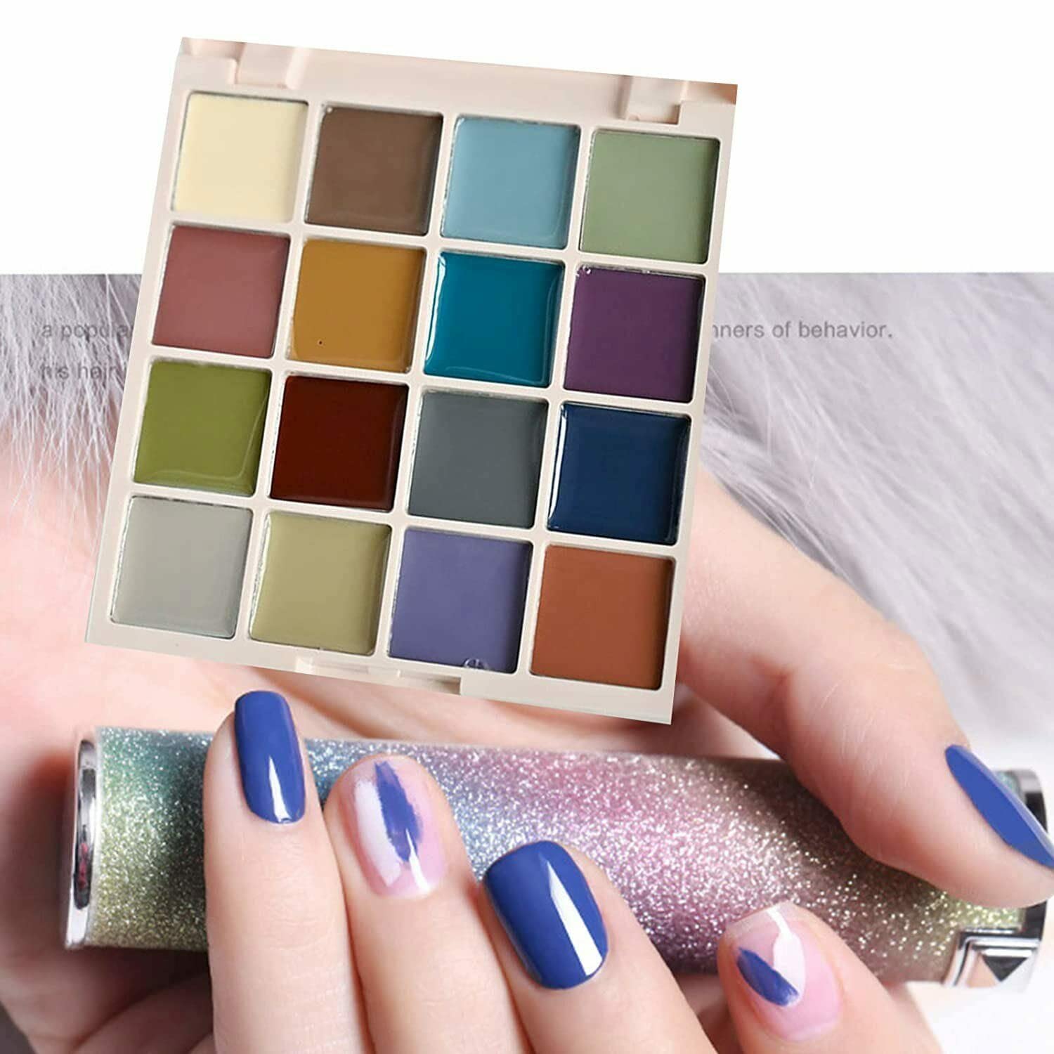 Sentechx 16 Colors Solid Nail Polish Set - Highly Pigmented Cream Gel Polish Kit for DIY Nail Art, Salon & Manicure | Perfect for Home Use, Professional Nail Design & Gift Giving