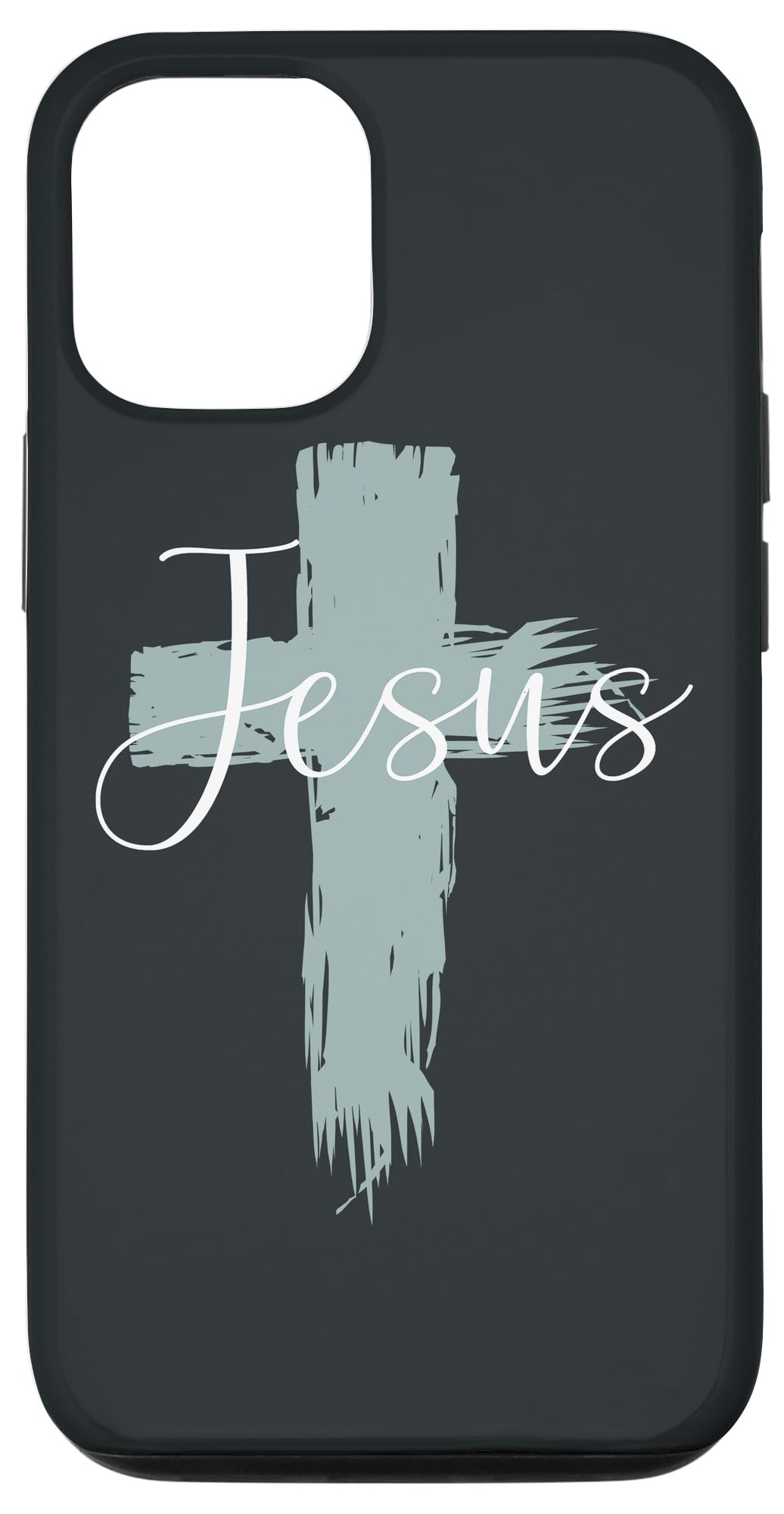 iPhone 12/12 Pro Jesus on Cross Religious Phone Case - Christian Faith Gift for Believers - Perfect for Church, Bible Study & Daily Inspiration