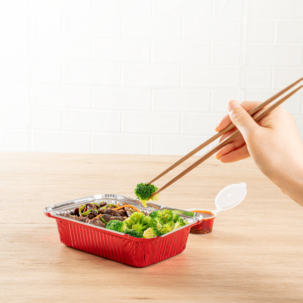 Premium Bamboo Contour Chopsticks - Natural Brown, 10.25 Inch, 100-Pack with Paper Band | Eco-Friendly Disposable Chopsticks for Sushi, Asian Cuisine & Takeout | Bulk Restaurant & Home Kitchen Supplies