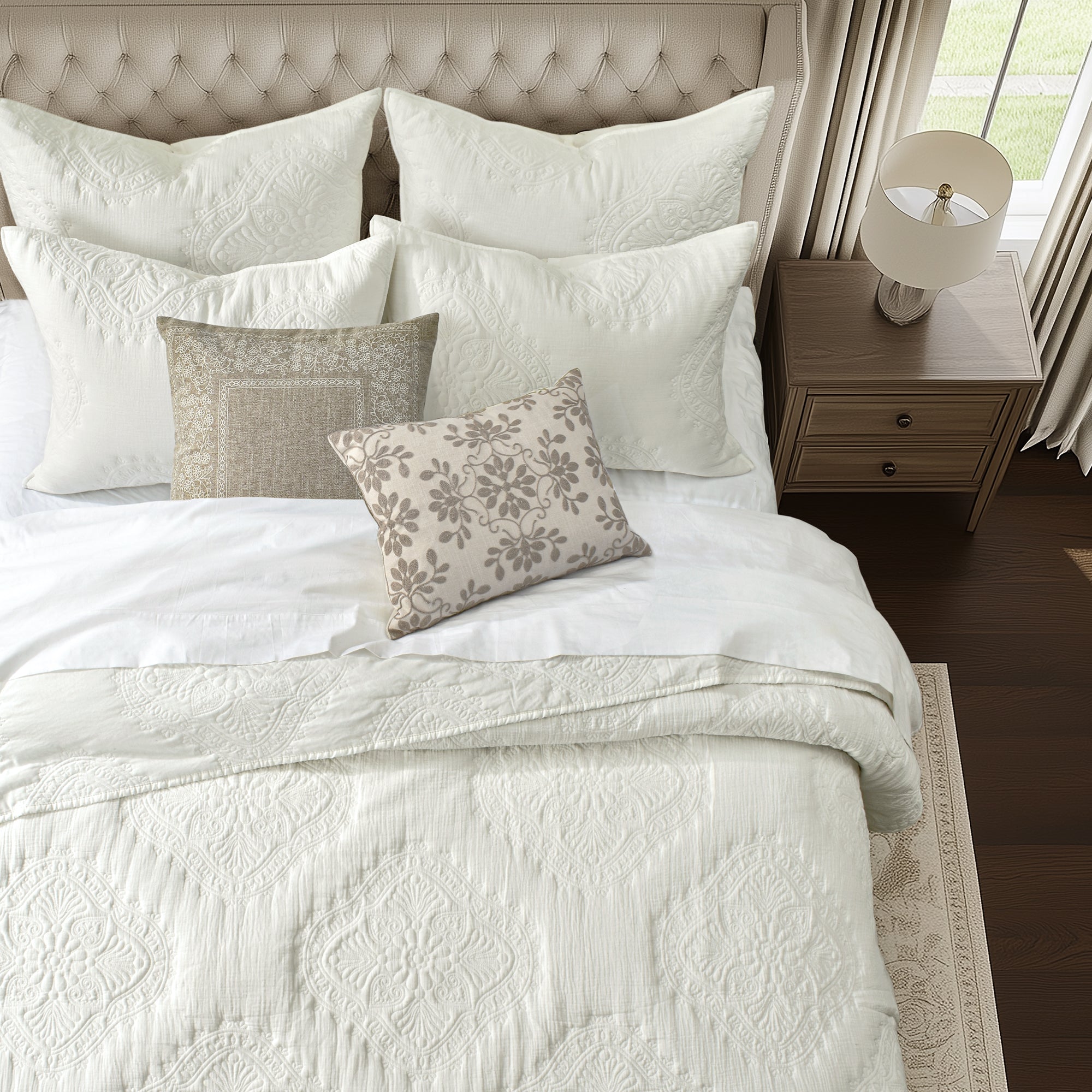 Premium Muslin Stitch Quilt Set - Soft Breathable Bedding for Nursery, Crib & Toddler - Cozy Lightweight Blanket for Baby Shower Gift & Nursery Decor
