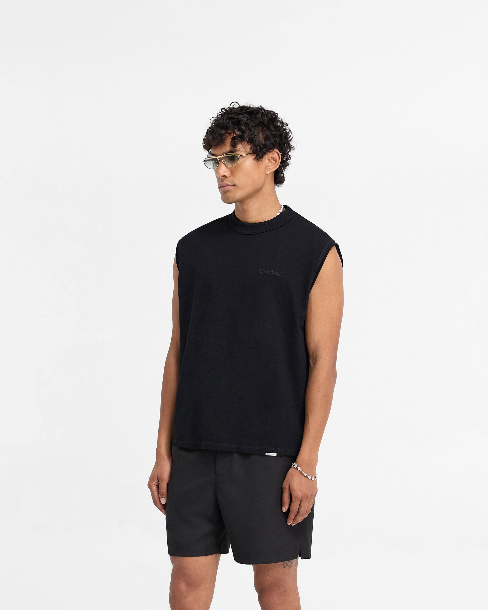 Slub Tank Top for Women - Soft & Comfortable Jet Black Casual Shirt - Perfect for Summer Outfits, Beachwear & Layering