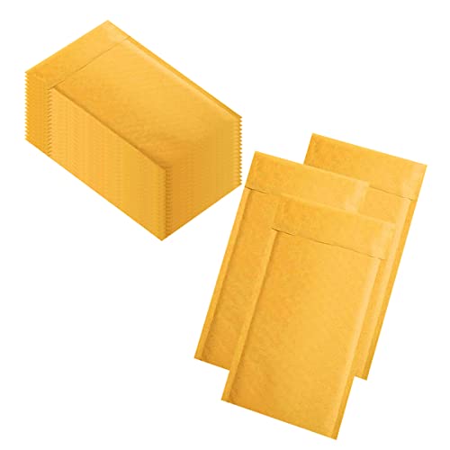 Amiff 700 Pack Yellow Kraft Bubble Mailers 5x9 Inches - Self Seal Padded Envelopes for Shipping, Mailing & Packaging | Cushioned Pouch Bags for Ecommerce, Small Business & Home Moving Supplies | Perfect for Online Stores, eBay Sellers & Amazon FBA Shipping
