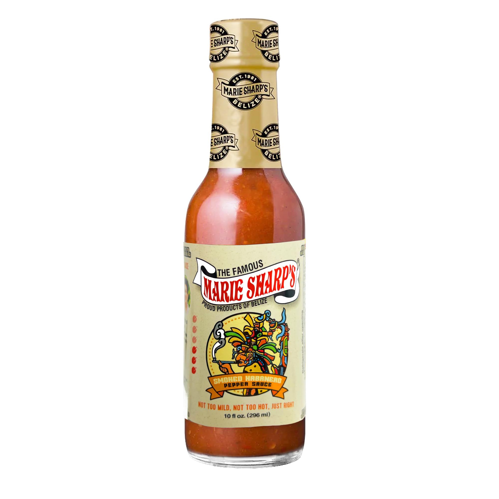 Marie Sharp's Smoked Habanero Pepper Sauce - 10 oz Bottle (Pack of 3) | Hot & Spicy Gourmet Sauce for Tacos, Wings & BBQ | Authentic Belizean Flavor