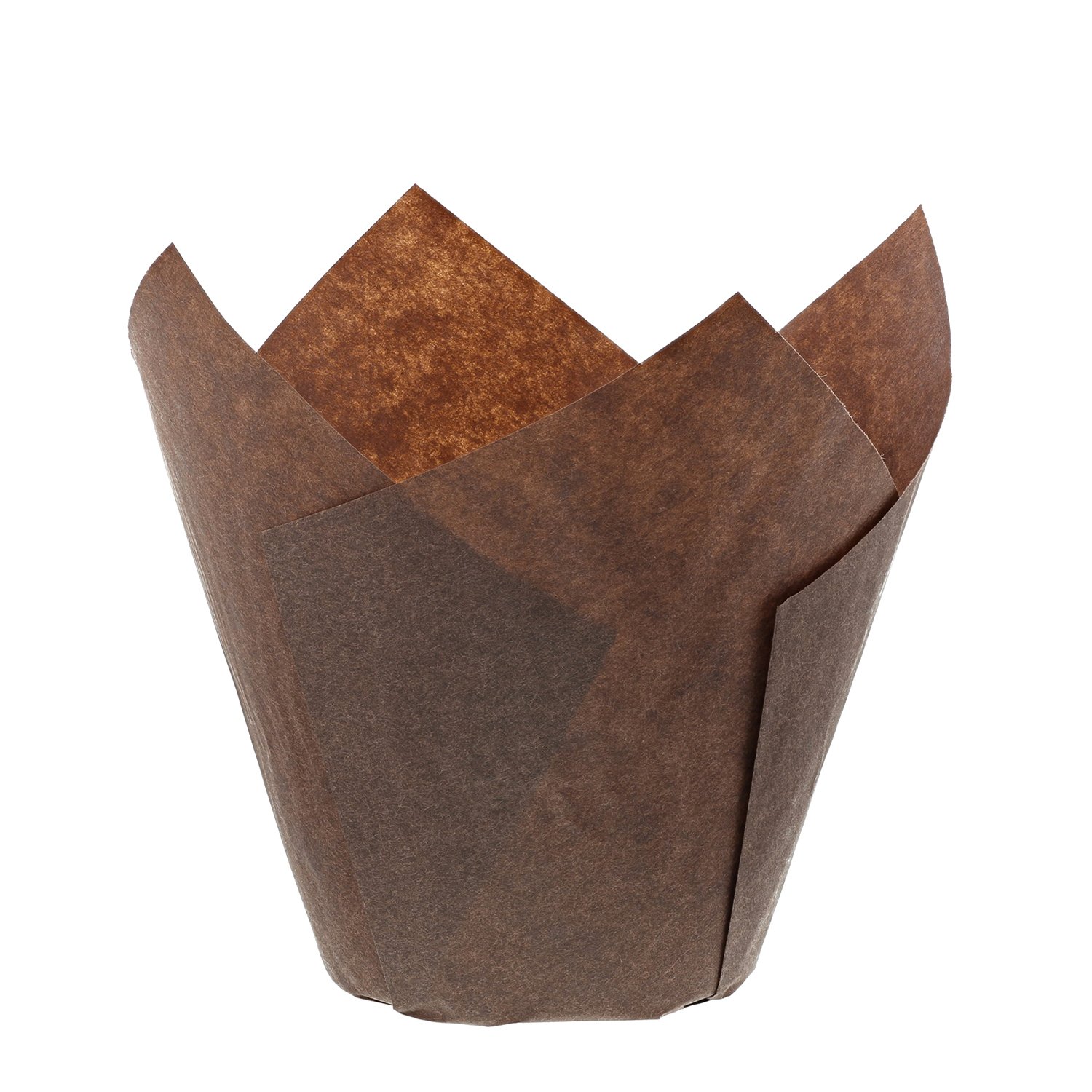 Royal Brown Tulip Style Baking Cups - 2000 Count Small Cupcake Liners for Muffins, Cupcakes & Desserts - Perfect for Home Baking, Party Treats & Professional Bakeries