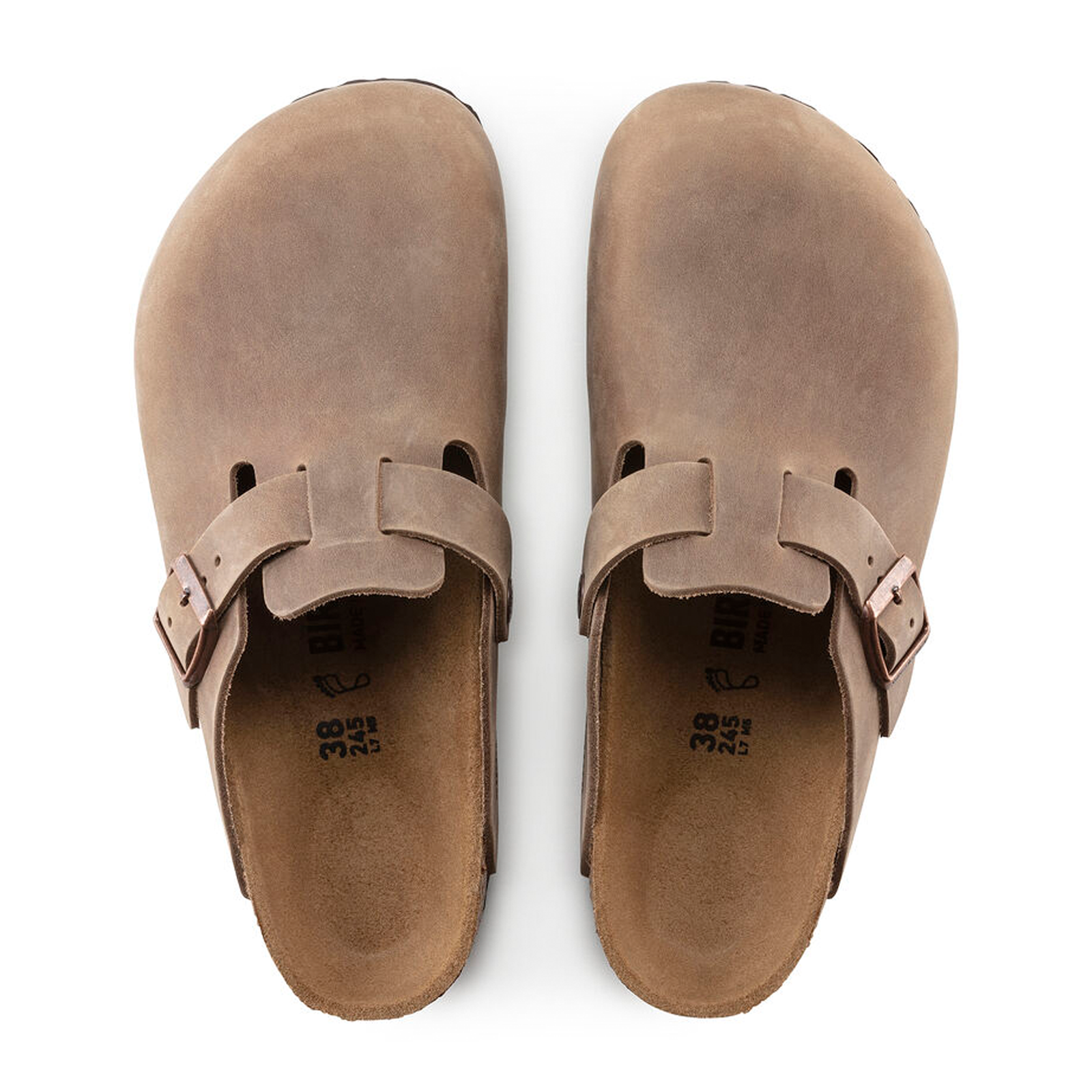 Birkenstock Boston Clog Unisex Comfort Shoes - Tobacco Oiled Leather Slip-On Clogs for Men & Women | Perfect for Home, Office & Casual Wear