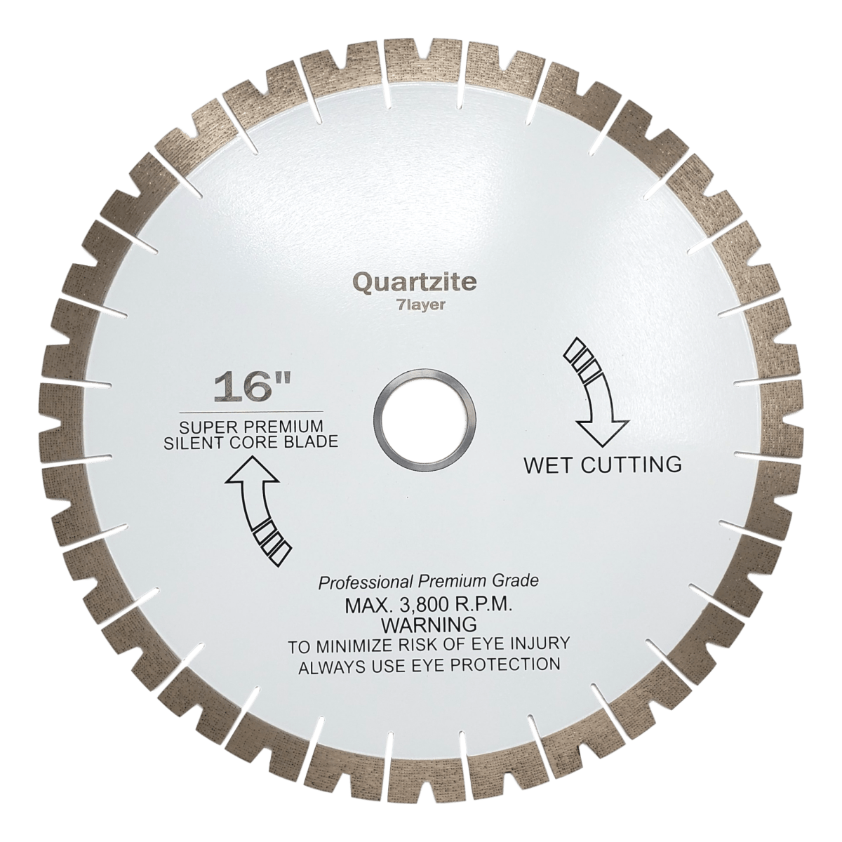 Premium Array Pattern Diamond Blade for Quartzite Cutting - Professional Stone Cutting Tool for Granite, Marble & Hard Materials - Perfect for Construction, Masonry & DIY Projects