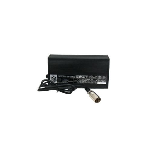 New Solutions BA205 24V 5A Wheelchair Battery Charger - Compact 4x7x8 Inch Design - Perfect for Home, Hospital & Mobility Scooter Charging