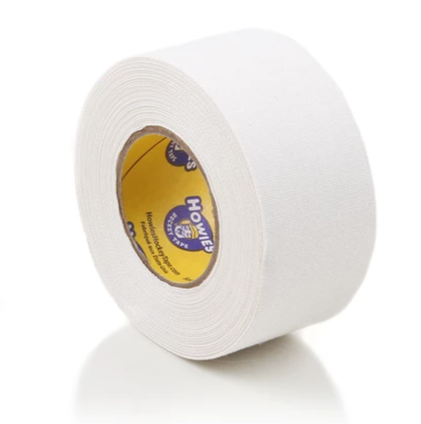 Howies Hockey Tape - 1.5 Inch Wide White Cloth Tape for Stick Grip & Blade Protection | Perfect for Ice Hockey, Street Hockey & Sports Equipment Maintenance