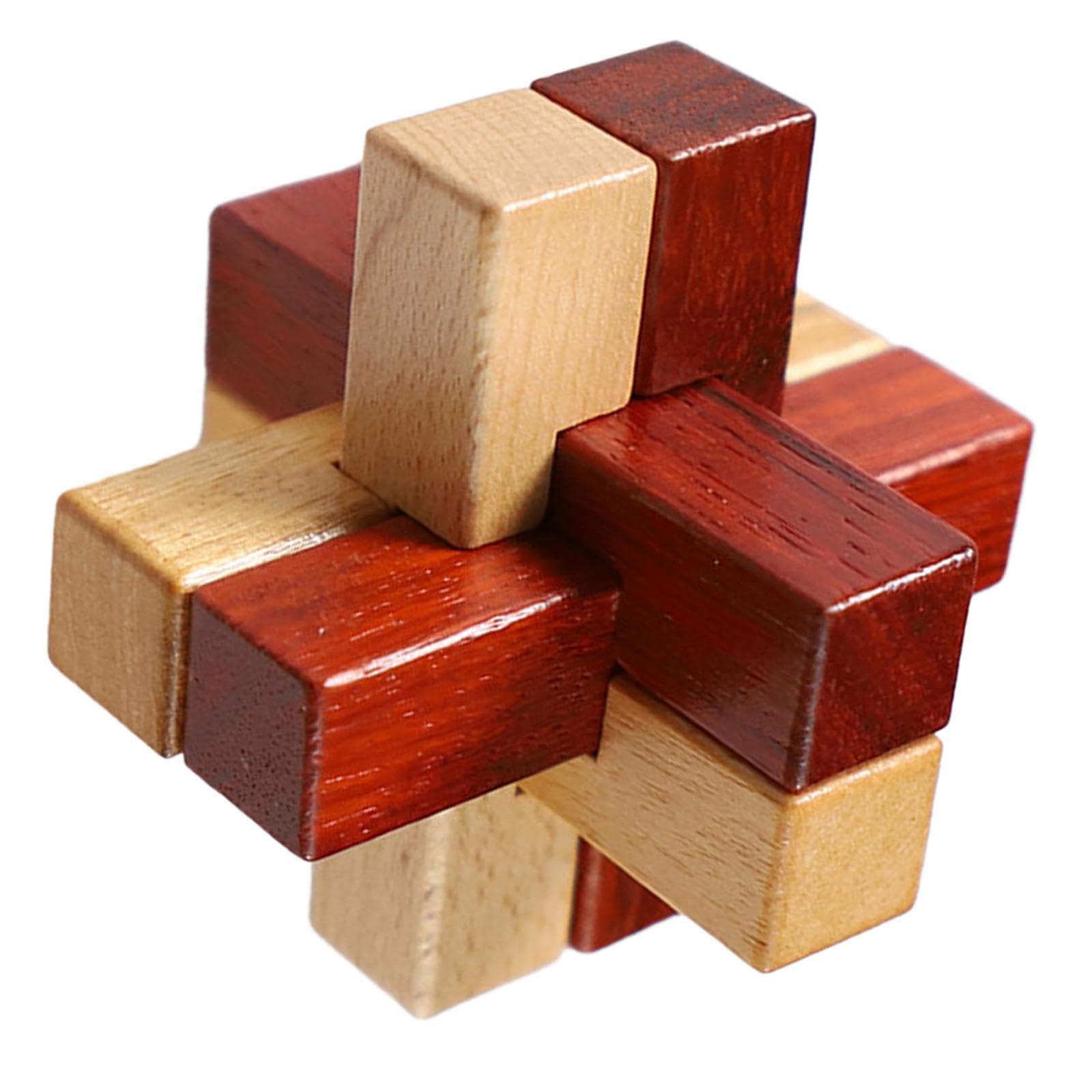 Enakshi Wooden Brain Teaser Puzzle Toy - Fun Family Game for Kids & Adults | Perfect Birthday & Christmas Gift | Educational STEM Toy for Problem Solving & Logic Skills | Great for Parties, Travel & Indoor Activities