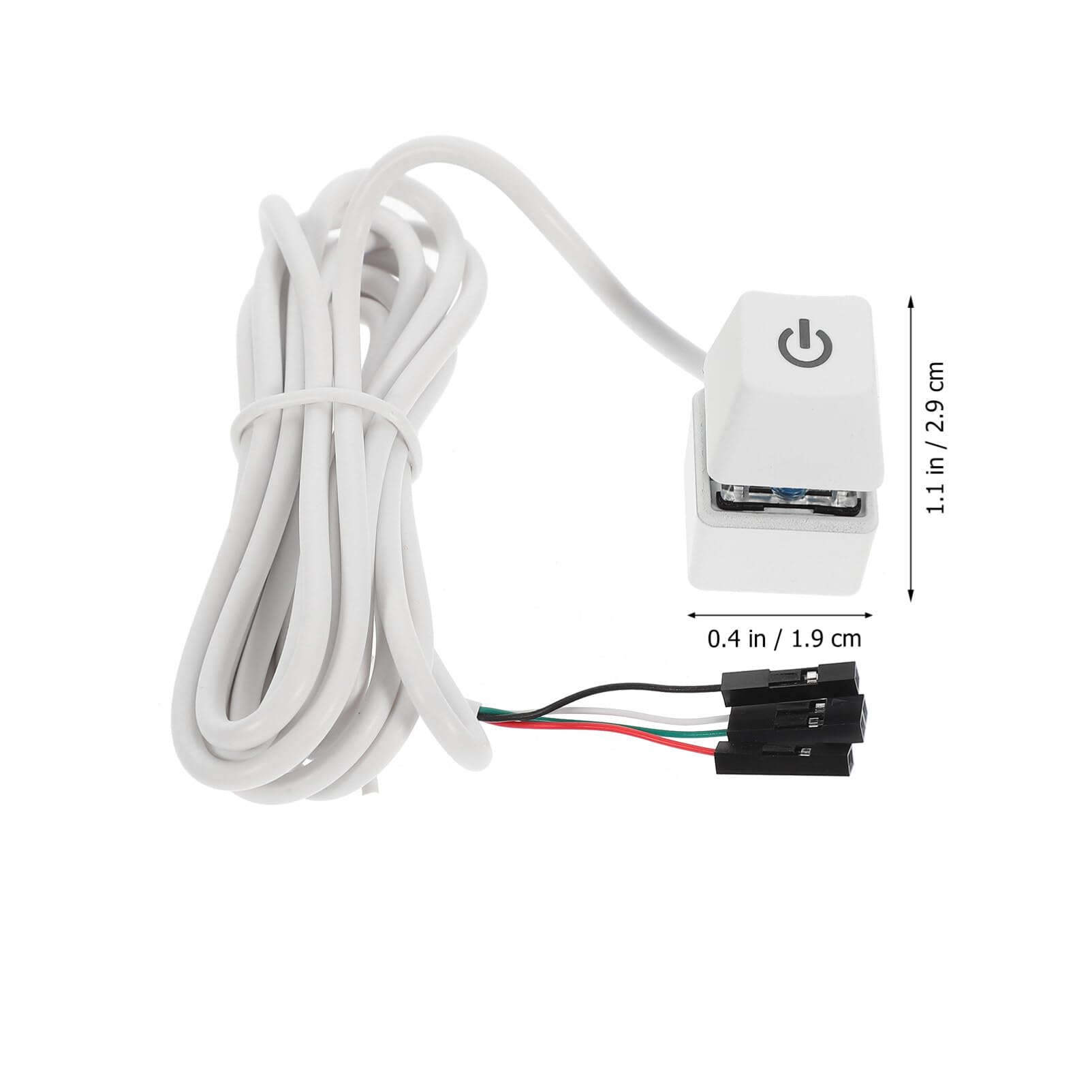 iplusmile External Desktop Computer Power Button Cable - PC Case Power Switch for Gaming, Office & Internet Cafe Use - Durable Power Supply Cable for Easy PC Control
