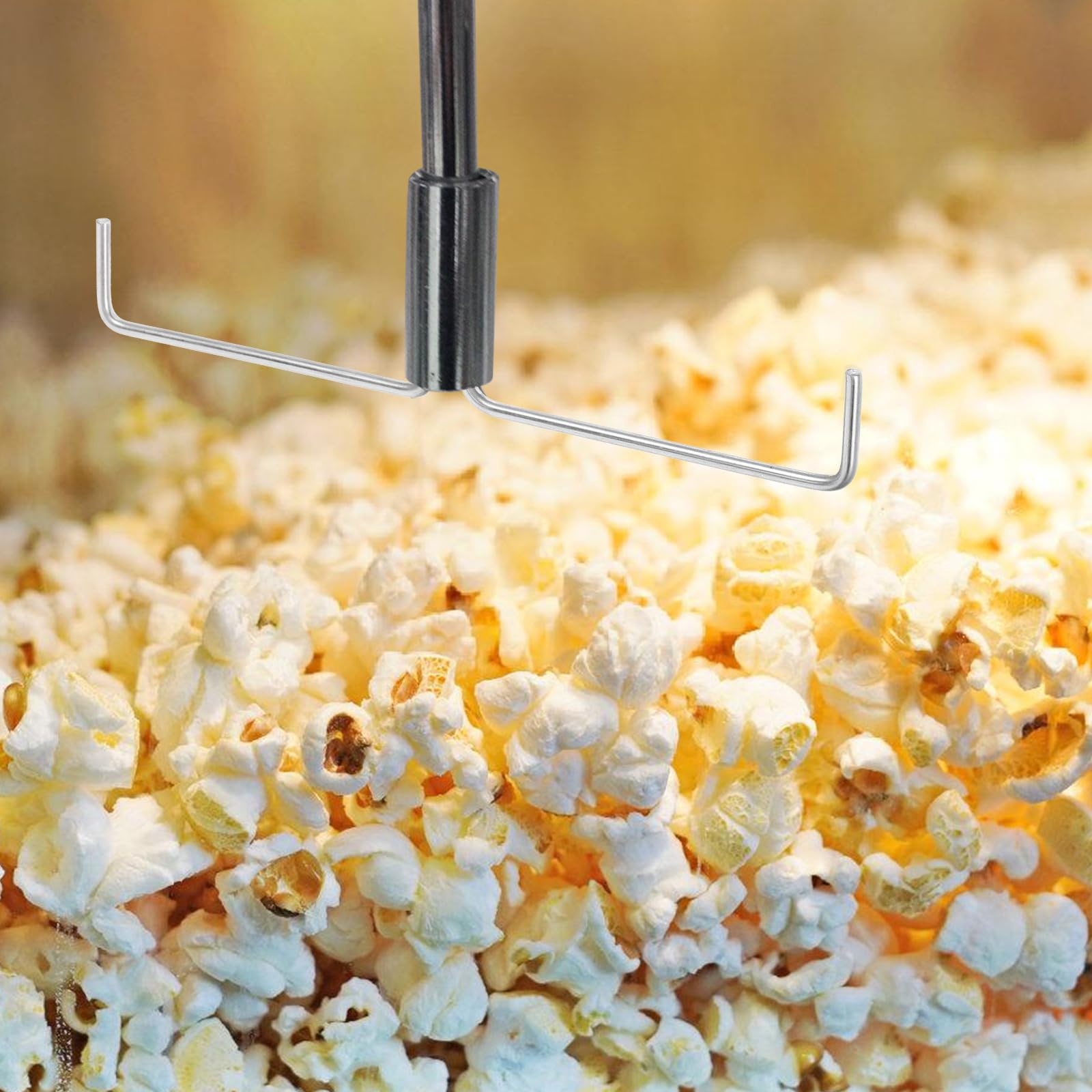 Commercial Popcorn Mixer Attachment - Durable Stirring Rod & Agitator Shaft Replacement for Popcorn Machines - Perfect for Movie Theaters, Carnivals, and Snack Bars