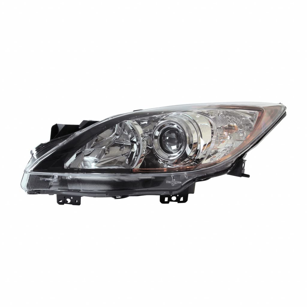 CarLights360: DOT Certified Replacement Headlight Assembly for Mazda 3 2012-2013 (Driver Side) - Compatible with MA2518130 & 5-Speed Trim | Perfect for Night Driving & Vehicle Restoration