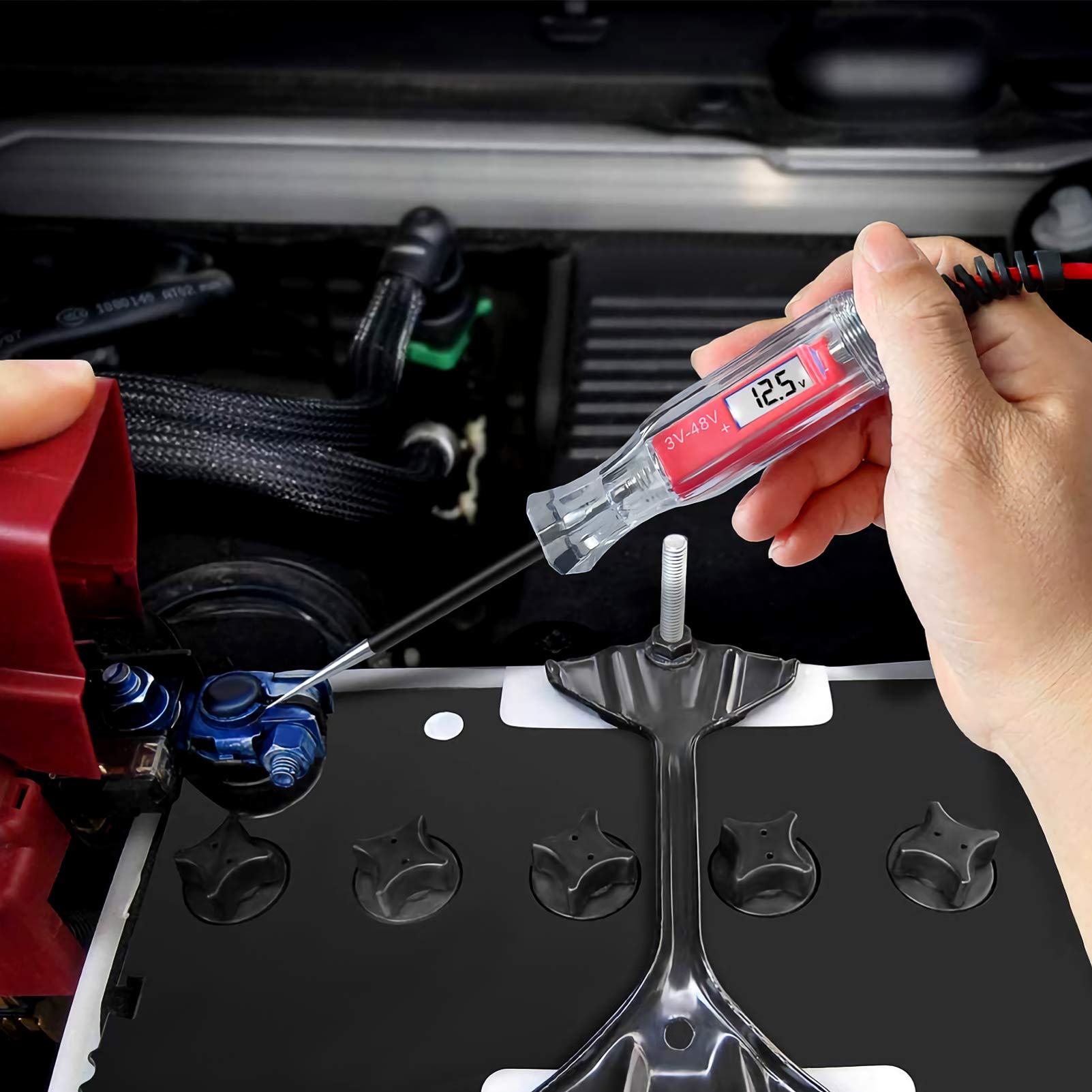Automotive Circuit Tester Pen - 12V/24V Car Electrical Diagnostic Tool for Vehicle Wiring Repair & Short Circuit Detection - Perfect for Mechanics, DIY Car Enthusiasts & Auto Shop Use