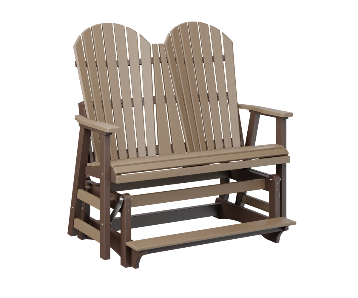 Berlin Gardens ComfoBack Double Counter Glider - Outdoor Patio Swing Bench for Porch, Garden, Deck & Backyard Relaxation