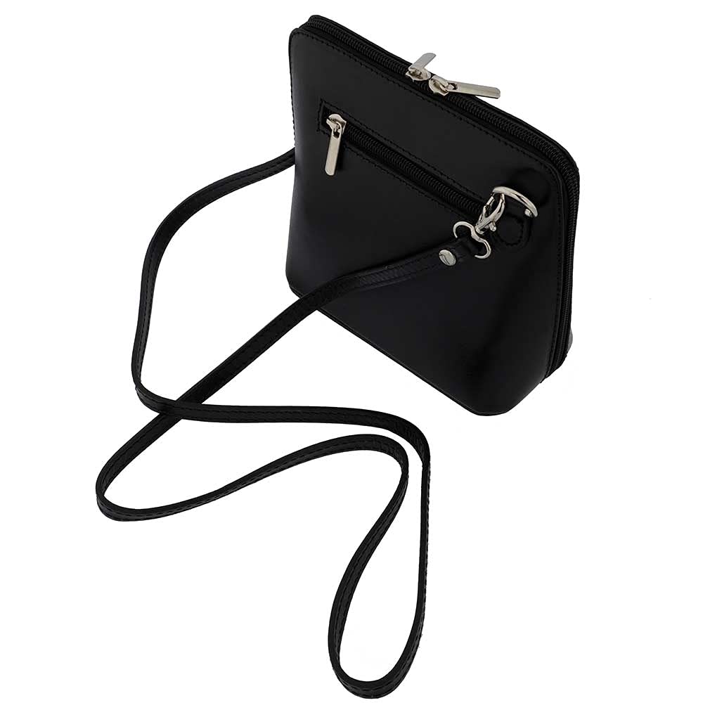 Italian Genuine Leather Crossbody Bag for Women - Small Shoulder Purse - Perfect for Travel, Shopping & Everyday Use