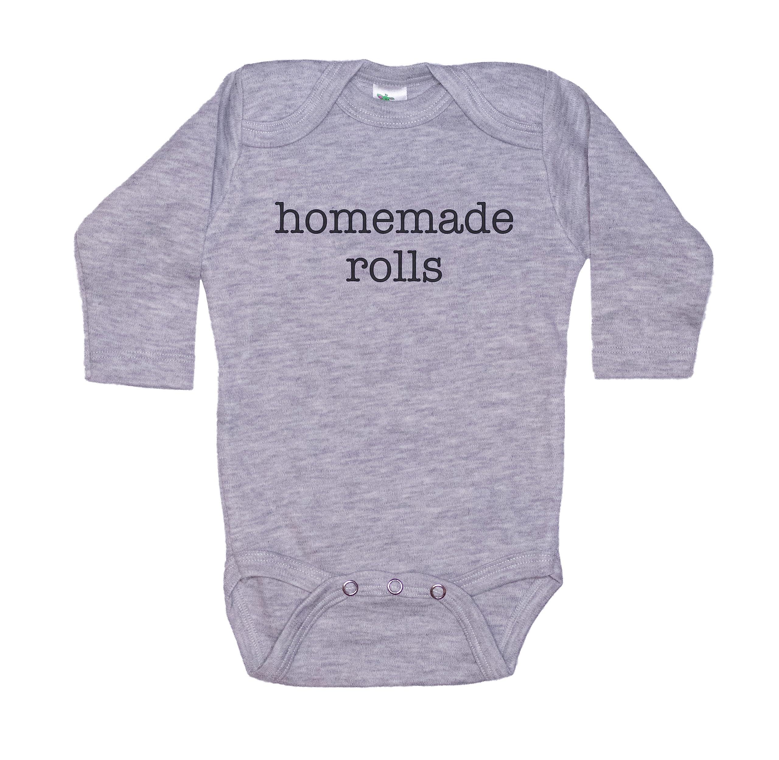 Funny Ebenezer Fire Baby Onesie - Homemade Rolls Outfit, Silly Unisex Infant Romper & Bodysuit for Newborns | Perfect for Family Photos, Halloween Costumes & Funny Baby Gifts