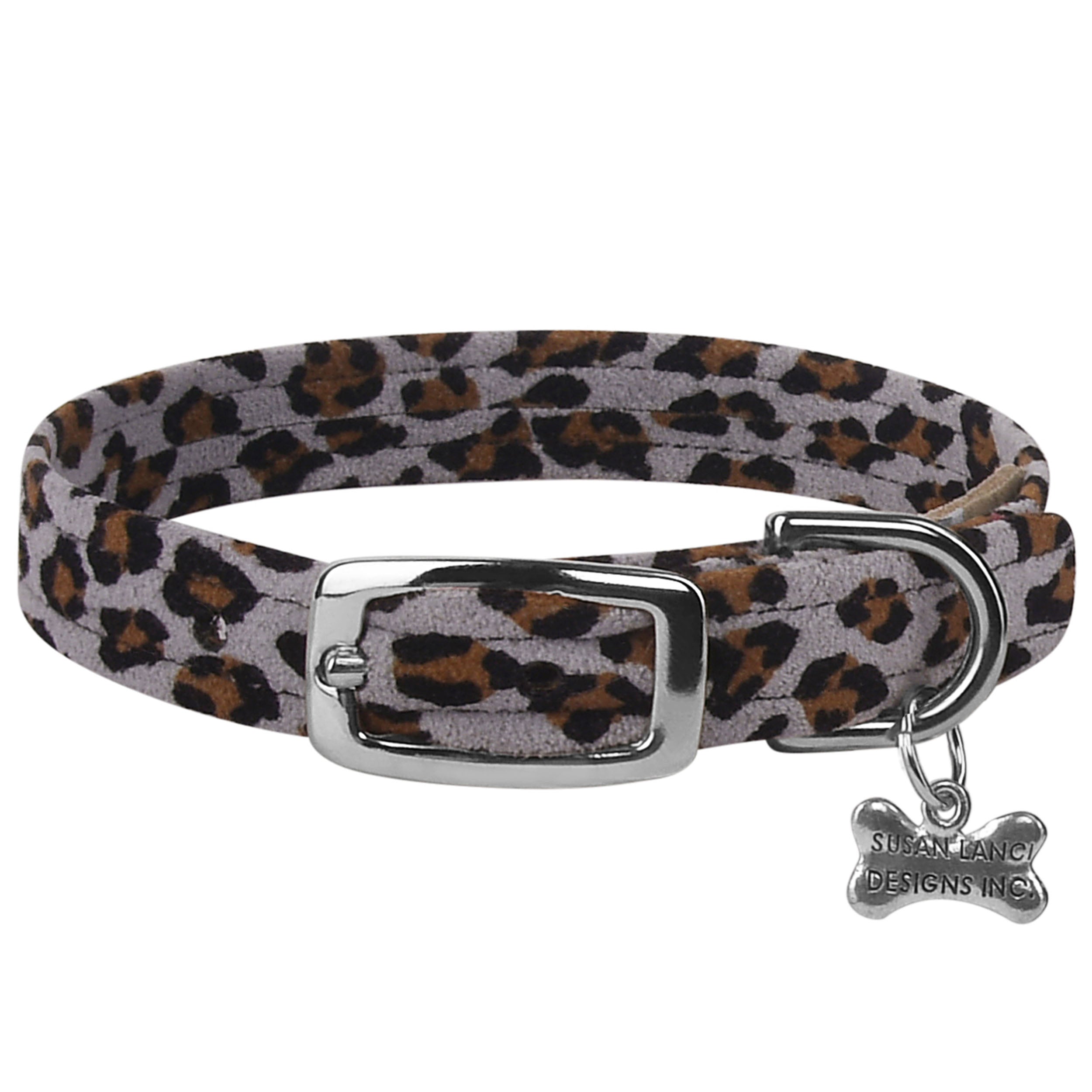 Cheetah Print Fashion Pet Collar for Dogs & Cats - Stylish & Comfortable Leash Accessory for Daily Walks & Outdoor Adventures