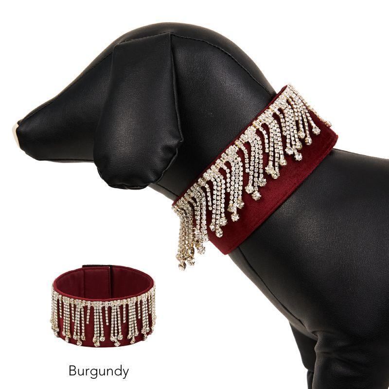 Midnight Dreaming Choker Necklace - Burgundy Velvet Gothic Choker for Women | Perfect for Evening Parties, Date Nights & Halloween Costumes