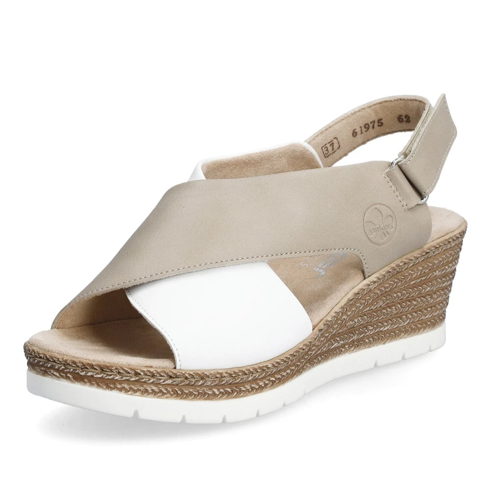 Rieker Women's Comfort Shoes 61975 in Cream - Stylish & Lightweight for Work, Walking & Everyday Wear