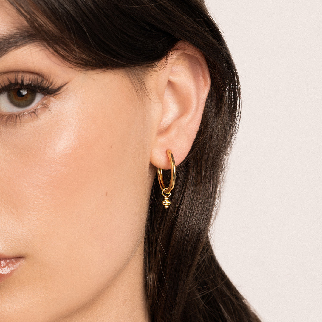 Fortitude Plain Hoops - Minimalist Stainless Steel Earrings for Women | Everyday Wear, Office & Casual Outfits