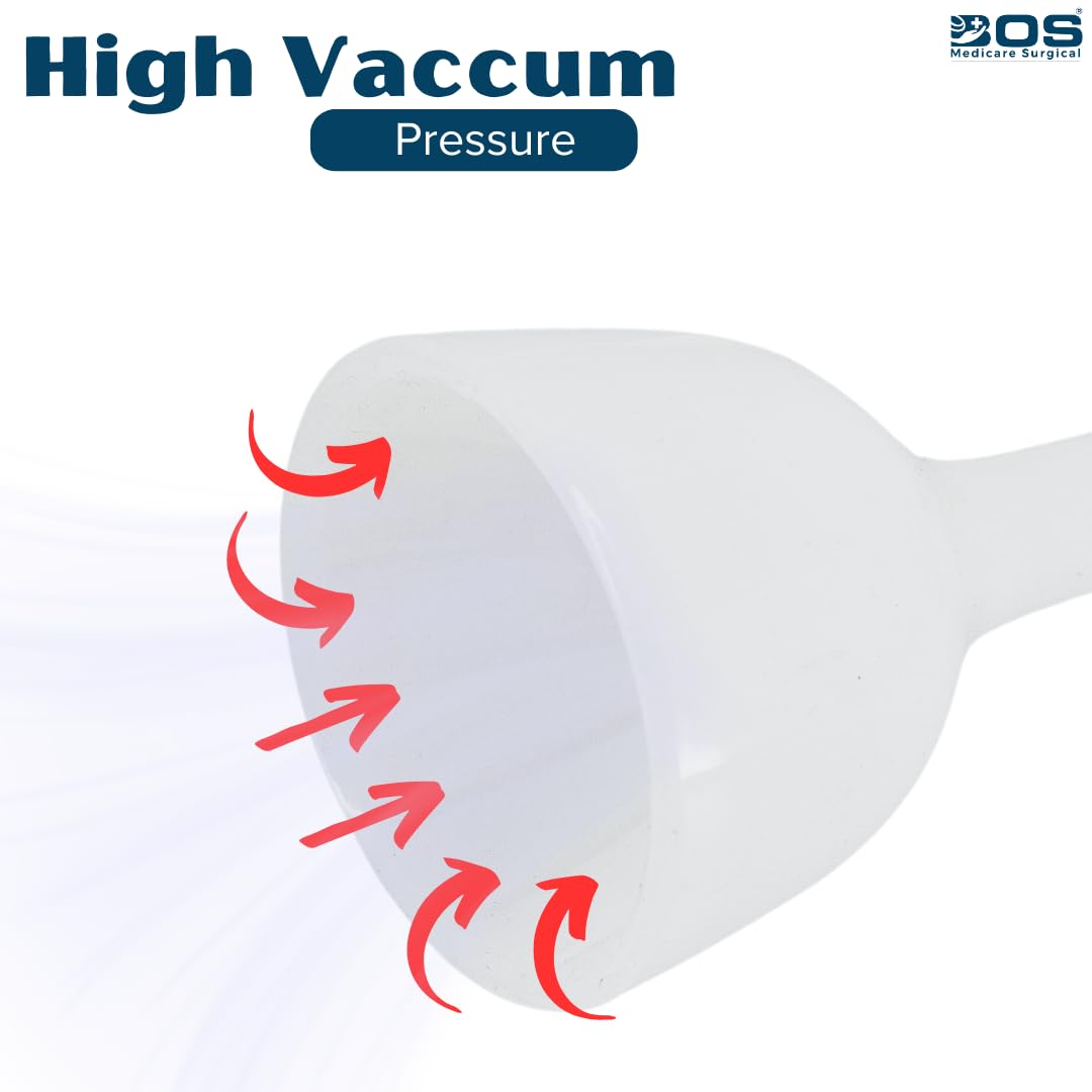 Bos Medicare Surgical Silicone Vacuum Ventouse Suction Delivery Cup - 70mm Large Size for Gynecology & Obstetrics - Ideal for Assisted Vaginal Deliveries & Labor Support