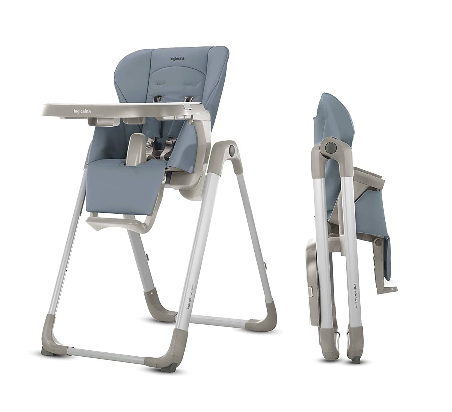 Inglesina My Time High Chair - Adjustable Baby Feeding Chair with Tray & Wheels for Easy Mealtime - Perfect for Home, Restaurant & Travel Use