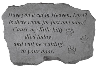 KayBerry Garden Pet Memorial Stone for Cats - Personalized Grave Marker for Beloved Pets - Perfect for Outdoor Garden Decor & Pet Loss Remembrance