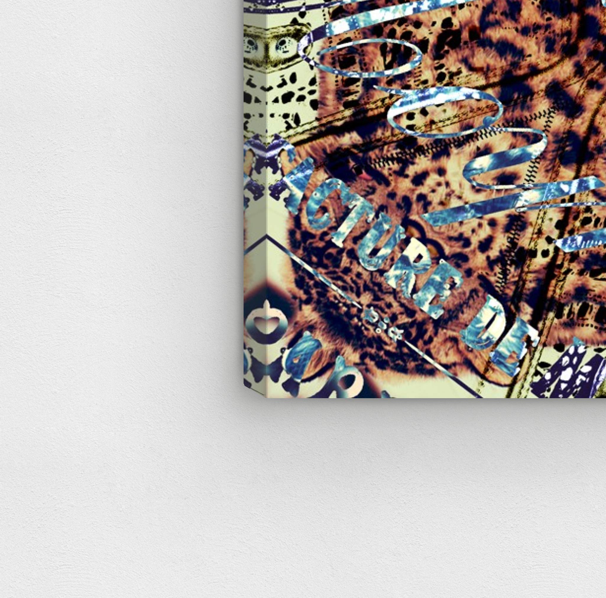 Oliver Gal Artist Co. Cities and Skylines Wall Art Canvas Print - 'Anglaise' Modern Home Decor, 12x12 Inches, Brown & Yellow Abstract Painting - Perfect for Living Room, Bedroom or Office Wall Decor