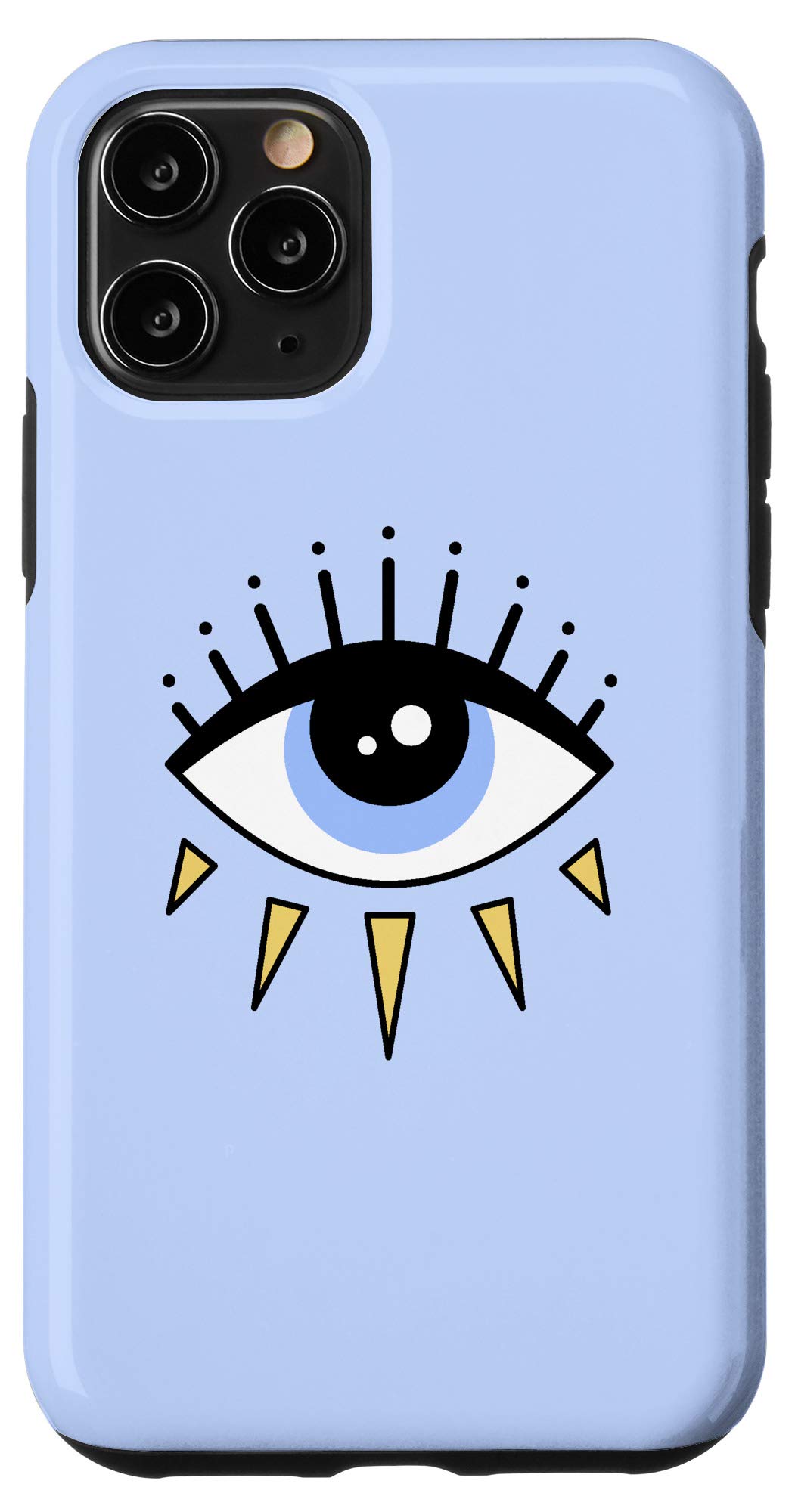 iPhone 11 Pro Case with Evil Eye Amulet Design - Protective Phone Cover for Good Vibes & Positive Energy | Perfect for Everyday Use, Travel Protection & Spiritual Protection