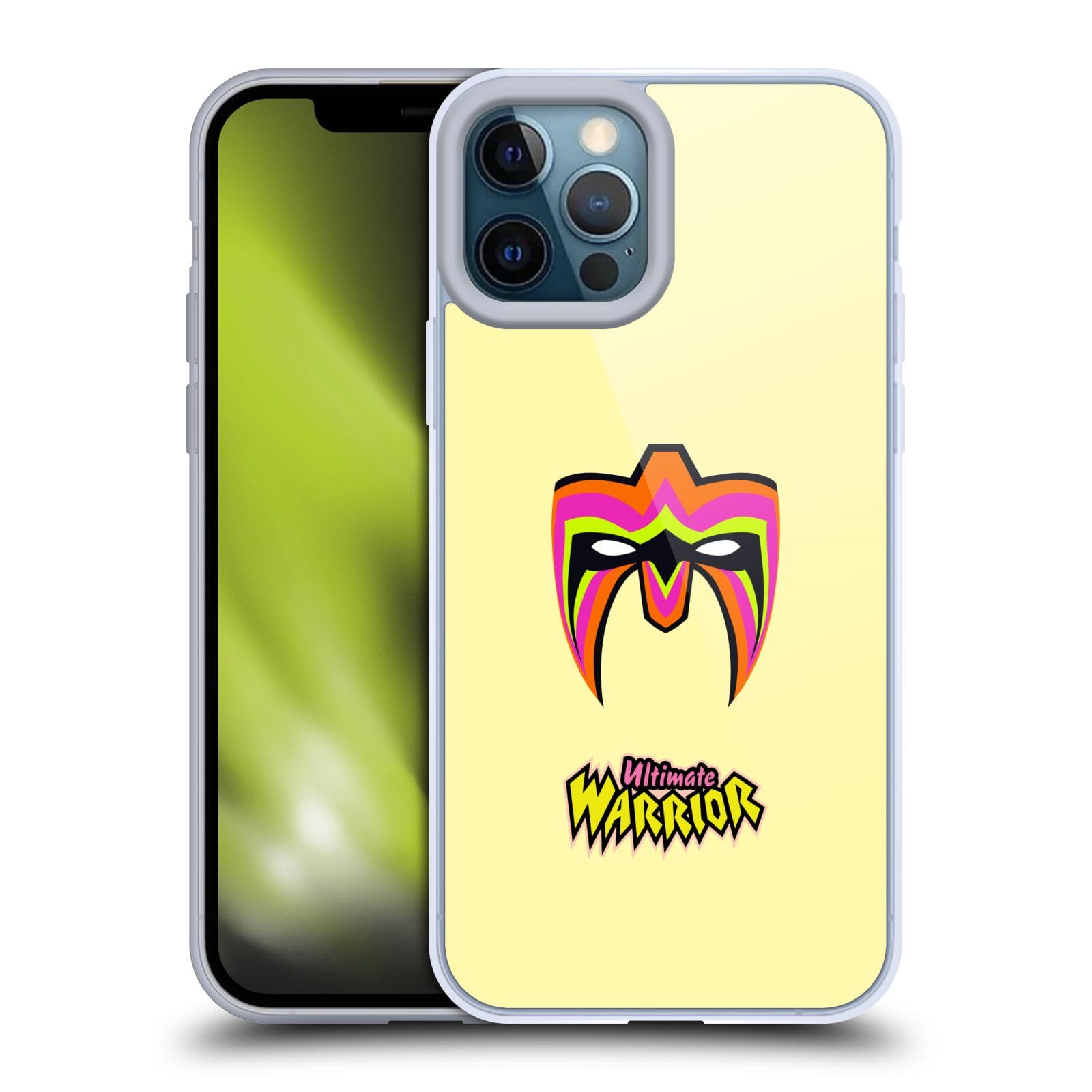 Official WWE Ultimate Warrior Soft Gel Phone Case for Apple iPhone 12 Pro Max - Durable Protection with Licensed Design - Perfect for Wrestling Fans & Everyday Use