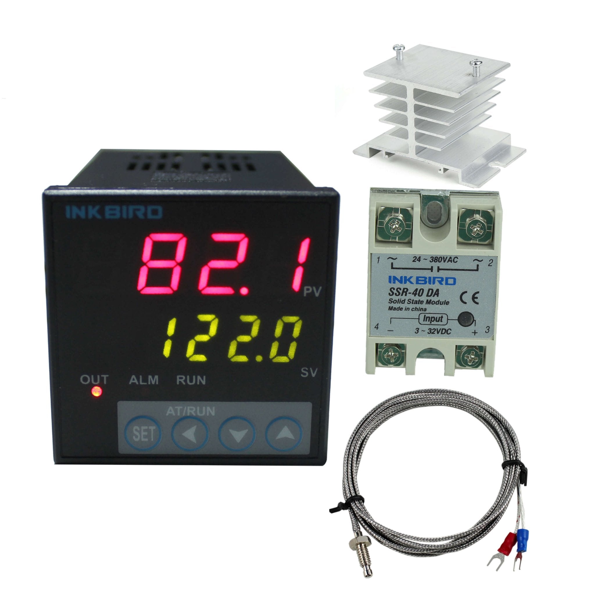 PID Temperature Controller ITC-106VH Digital Thermostat Kit for Homebrew, Sous Vide, and 3D Printing - Precise Heating Control System