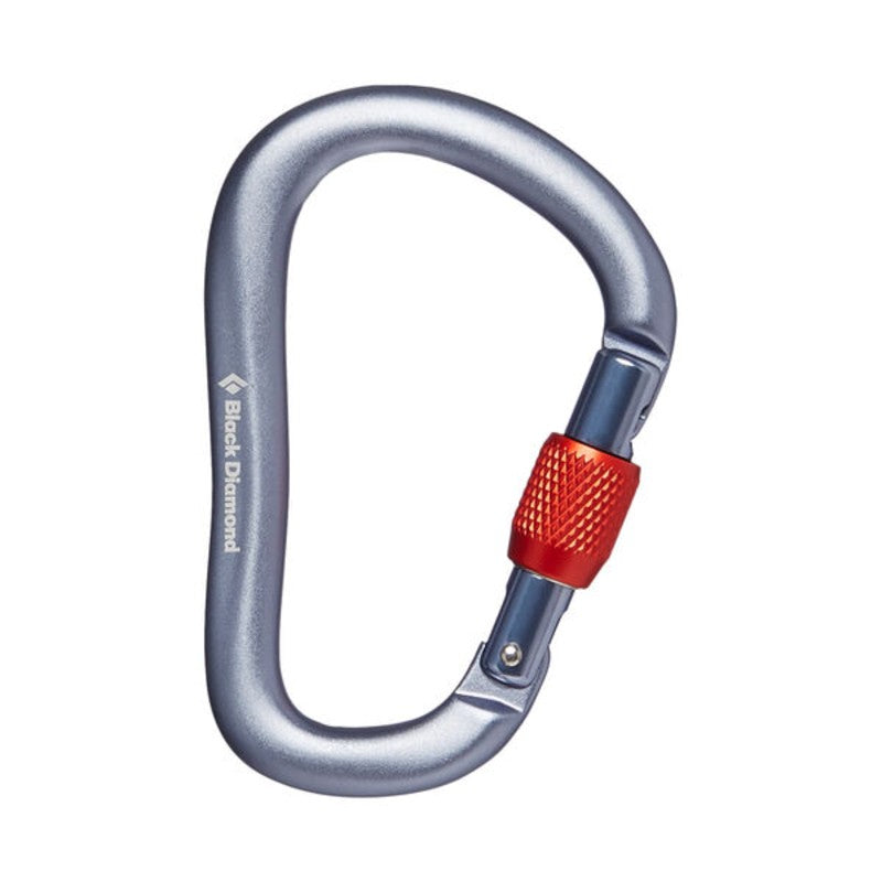 Black Diamond Rocklock Screwgate Carabiner - Lightweight Locking Climbing Carabiner for Rock Climbing, Hiking & Outdoor Adventures