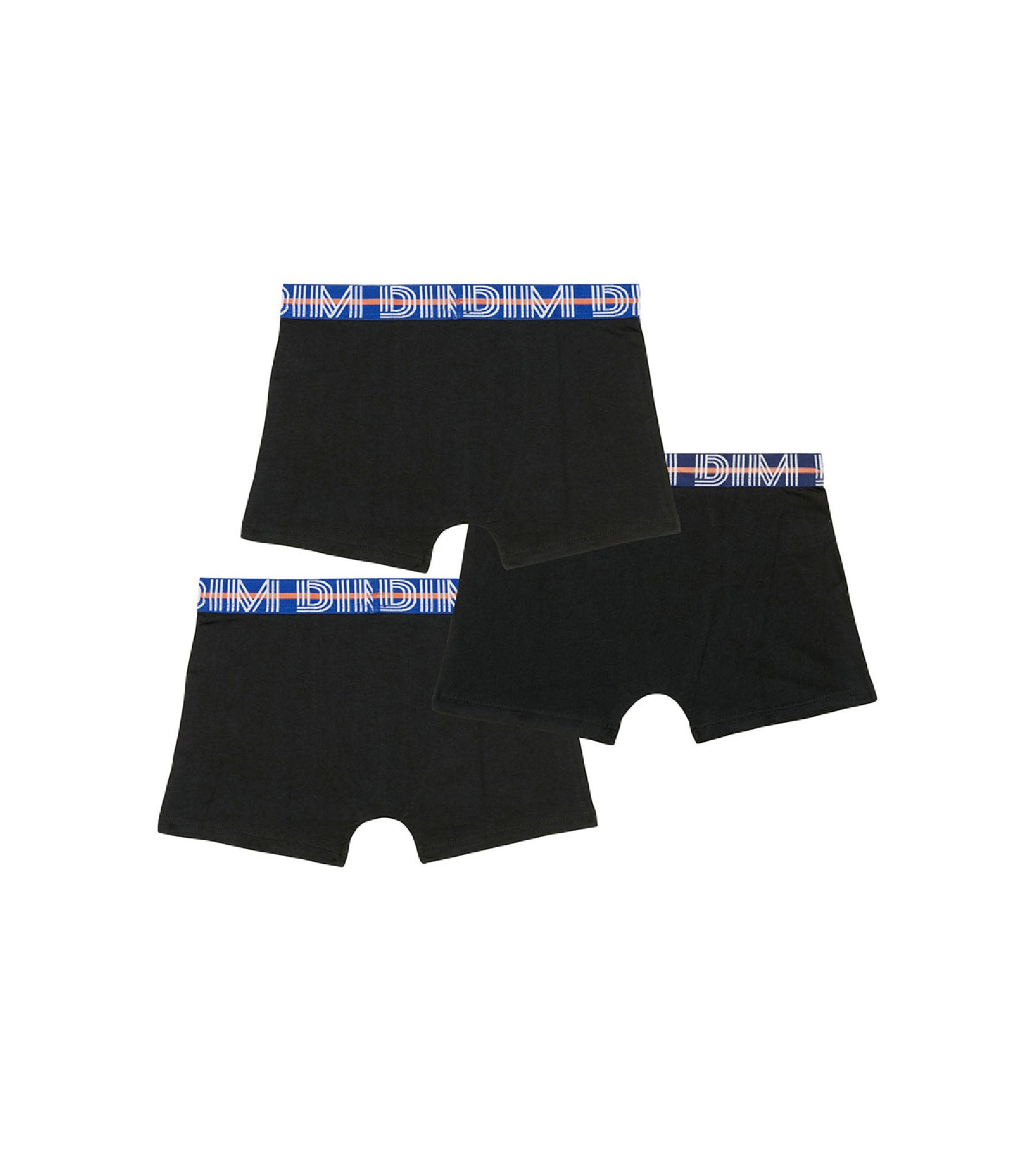 3 Pack Boys' Cotton Stretch Boxer Briefs with Contrast Waistband - Black | Soft & Breathable Underwear for Kids, Comfortable for School, Sports & Daily Wear