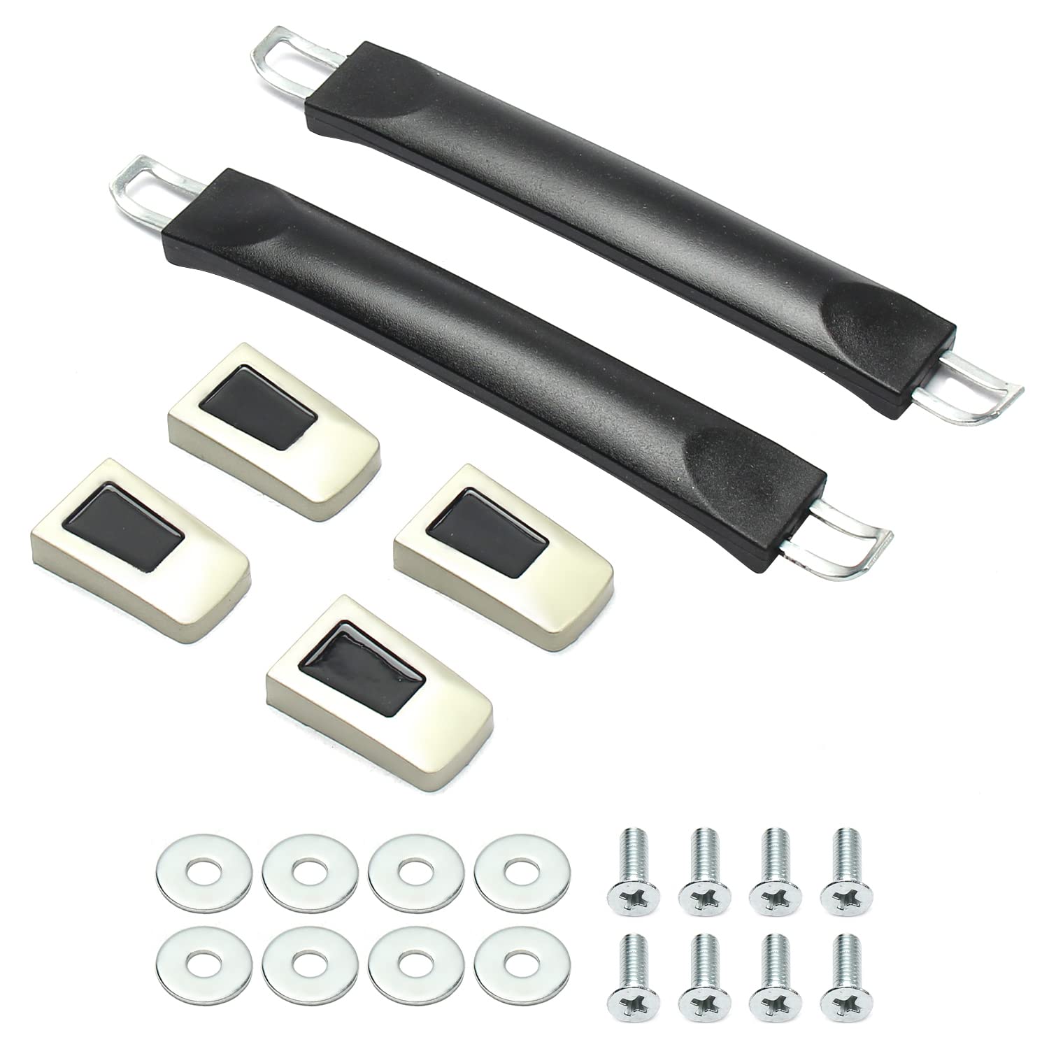 Yinpecly 245x26mm (LxW) Black Luggage Handle Replacement - 2Pcs for Suitcases, Toolboxes & Trolley Cases | Durable Travel Accessory for Easy Mobility