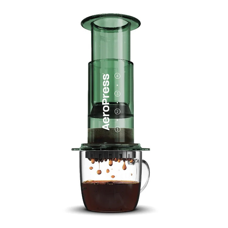 AeroPress Clear Colors Coffee and Espresso Maker - Portable Travel Coffee Press for Home, Office & Camping | Makes Rich Espresso & Smooth Coffee