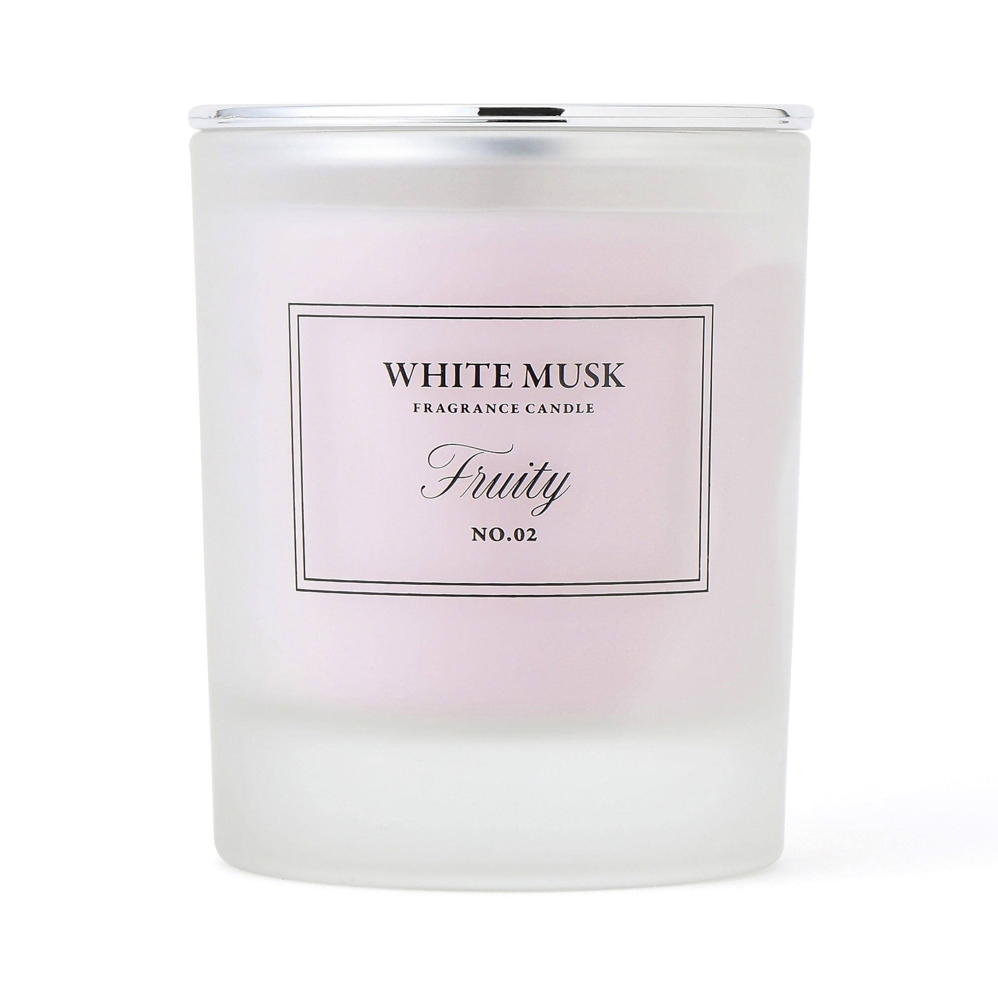 Classic White Musk & Fruity Scented Candle with Floral Notes - Perfect for Home Decor, Relaxation & Romantic Ambiance