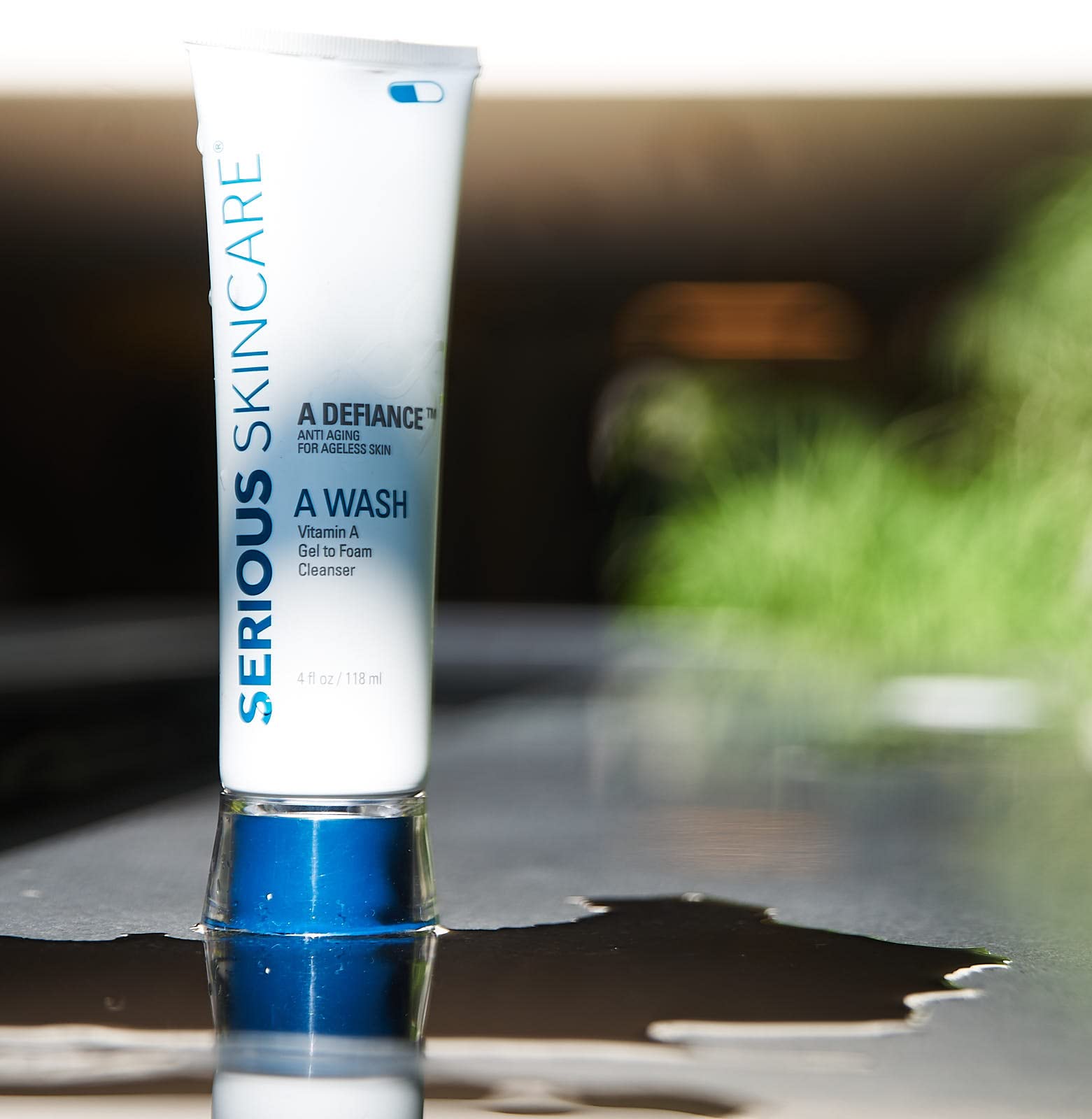 Serious Skincare Retinol Facial Wash - Gentle Cleansing & Exfoliating Gel-to-Foam Cleanser with Avena Sativa Extract - Hydrates Skin, Clarifies Pores, Removes Makeup, Oil & SPF - 12 Fl Oz + 4 Fl Oz Travel Size - Perfect for Daily Skincare Routine & Travel