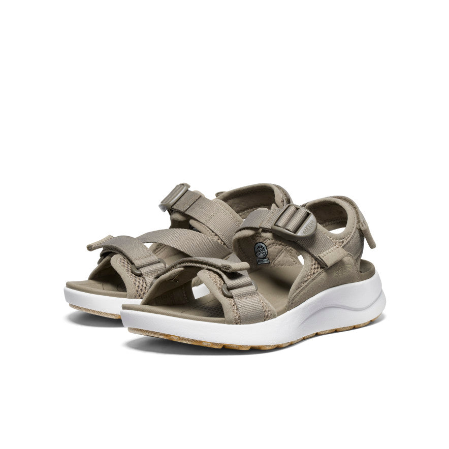 Women's Elle Sport Backstrap Sandal - Comfortable Walking Shoes for Women | Brindle/Star White | Perfect for Beach, Gym & Summer Outdoor Activities