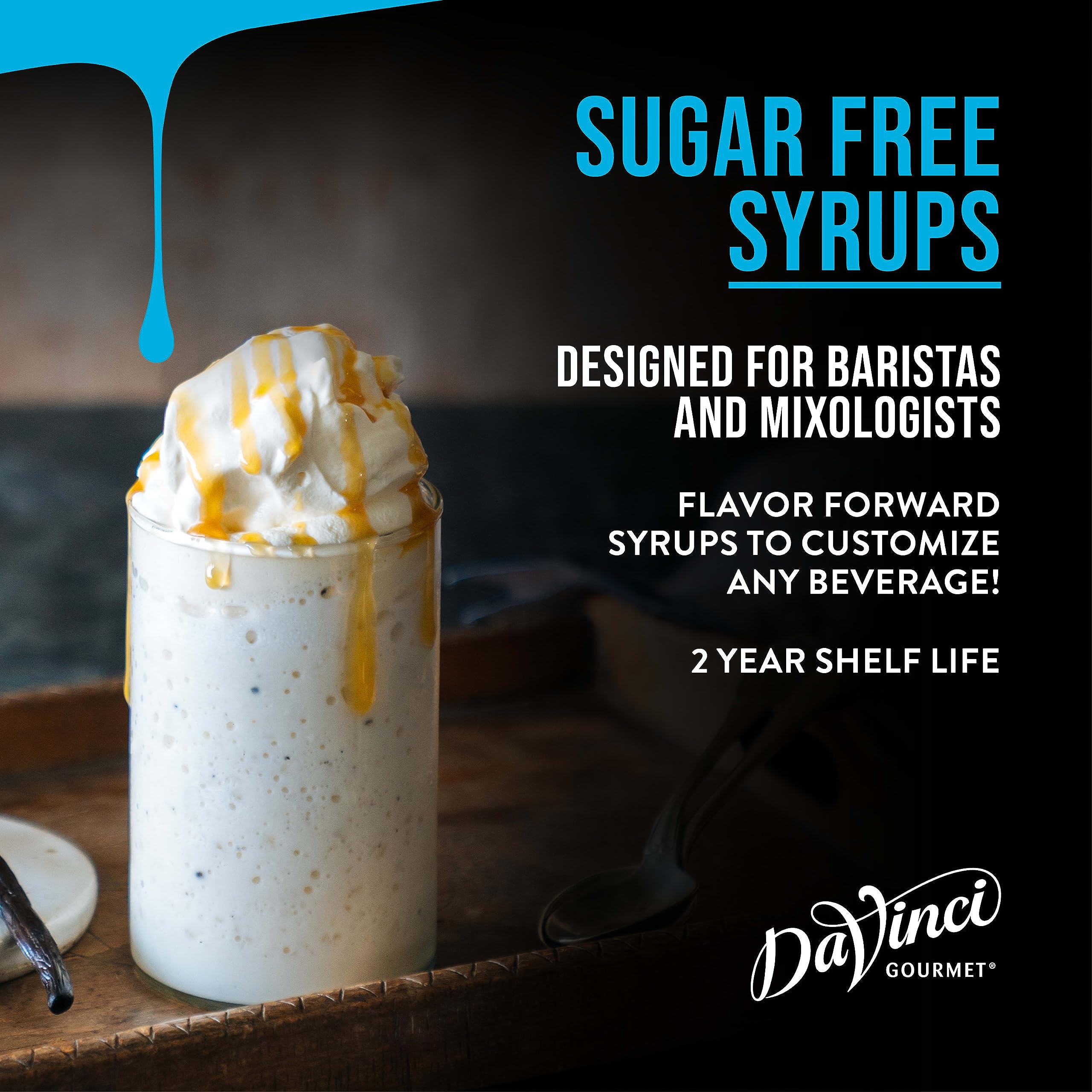 DaVinci Gourmet Sugar-Free Cookie Dough Syrup 25.4oz (750ml) - Low Calorie Flavoring for Coffee, Baking & Desserts - Keto Friendly, Vegan Syrup for Pancakes, Waffles & Ice Cream Toppings