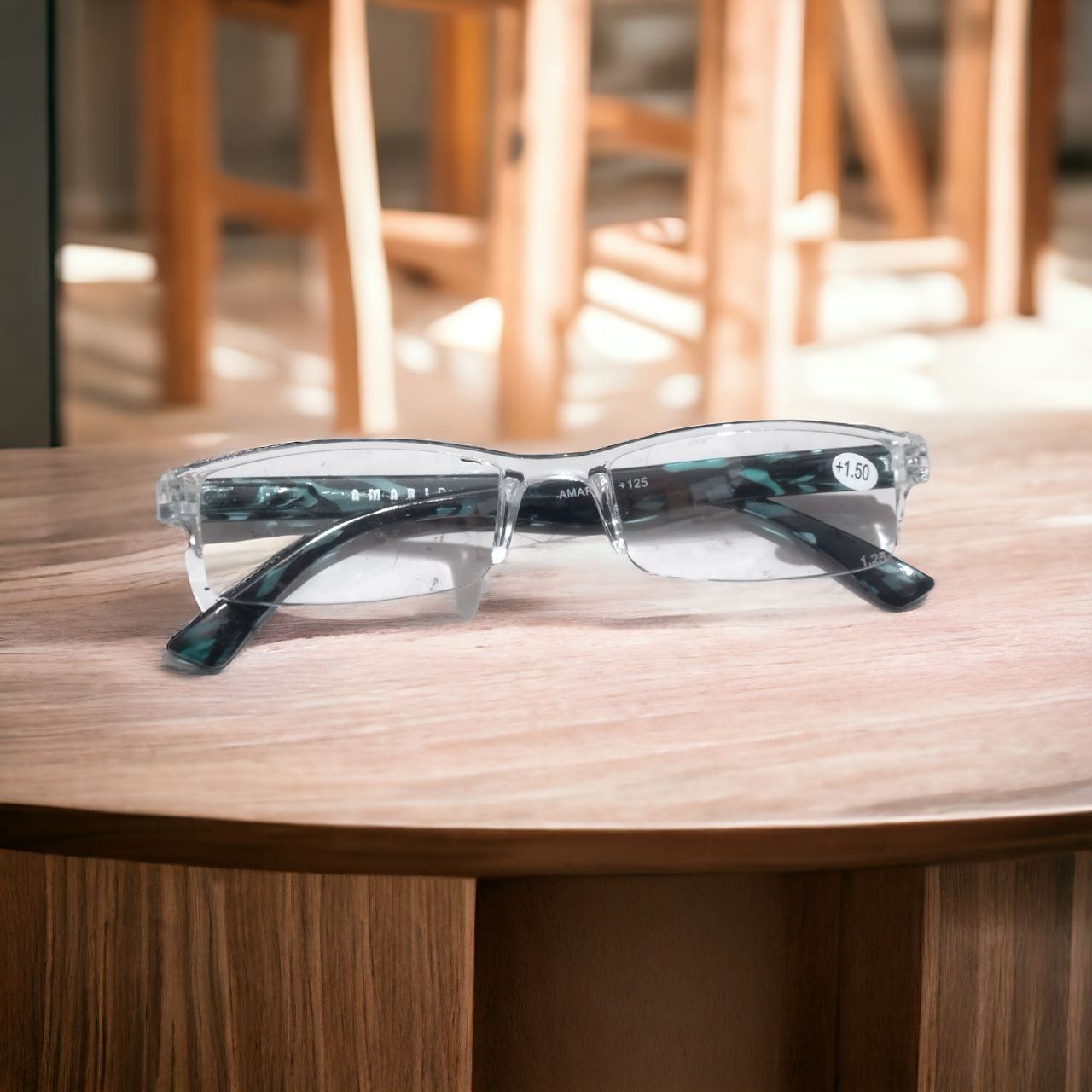 **150+ Magnifying Reading Glasses +1.50 Strength – Stylish & Comfortable (Mod66) – Perfect for Reading, Crafting & Close-Up Work**