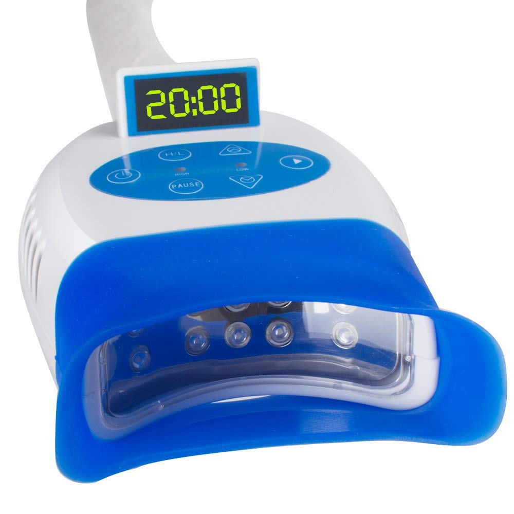 36W LED Teeth Whitening Lamp with Floor Stand - Dental Cold Light Accelerator for Oral Care & Bleaching, Includes 10 Blue LED Lights (Fast US Shipping) | Perfect for Home Teeth Whitening & Professional Dental Care