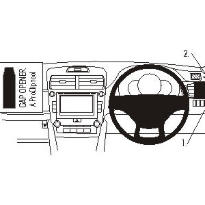 ClicOn No Holes Right Hand Dash Mount for Toyota Camry 2012-2014 | Secure Phone Holder for Hands-Free Navigation & Driving Safety