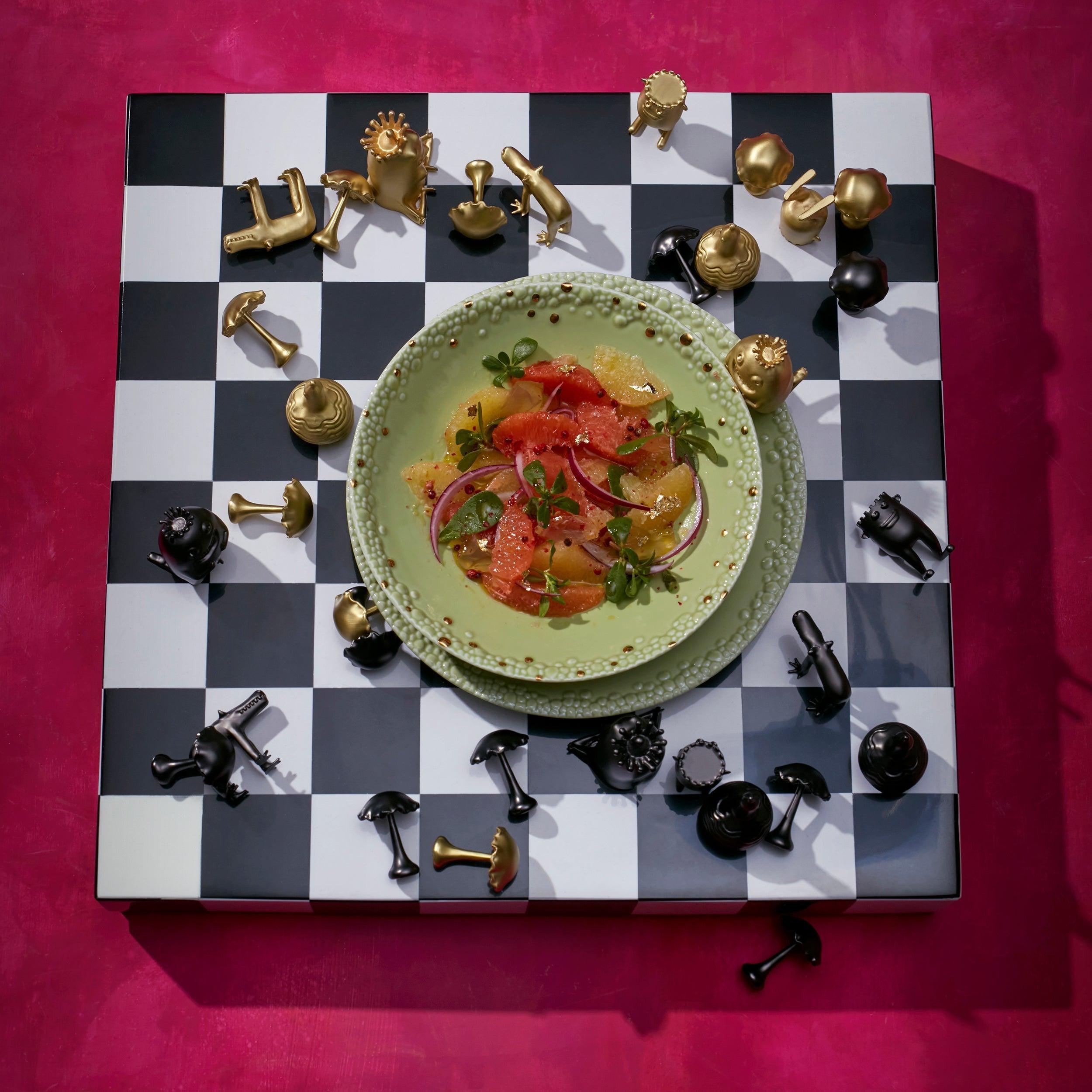 Premium Haas Chess Set - Handcrafted Wooden Chess Board with 32 Staunton Pieces - Perfect for Home, Office, and Tournament Play